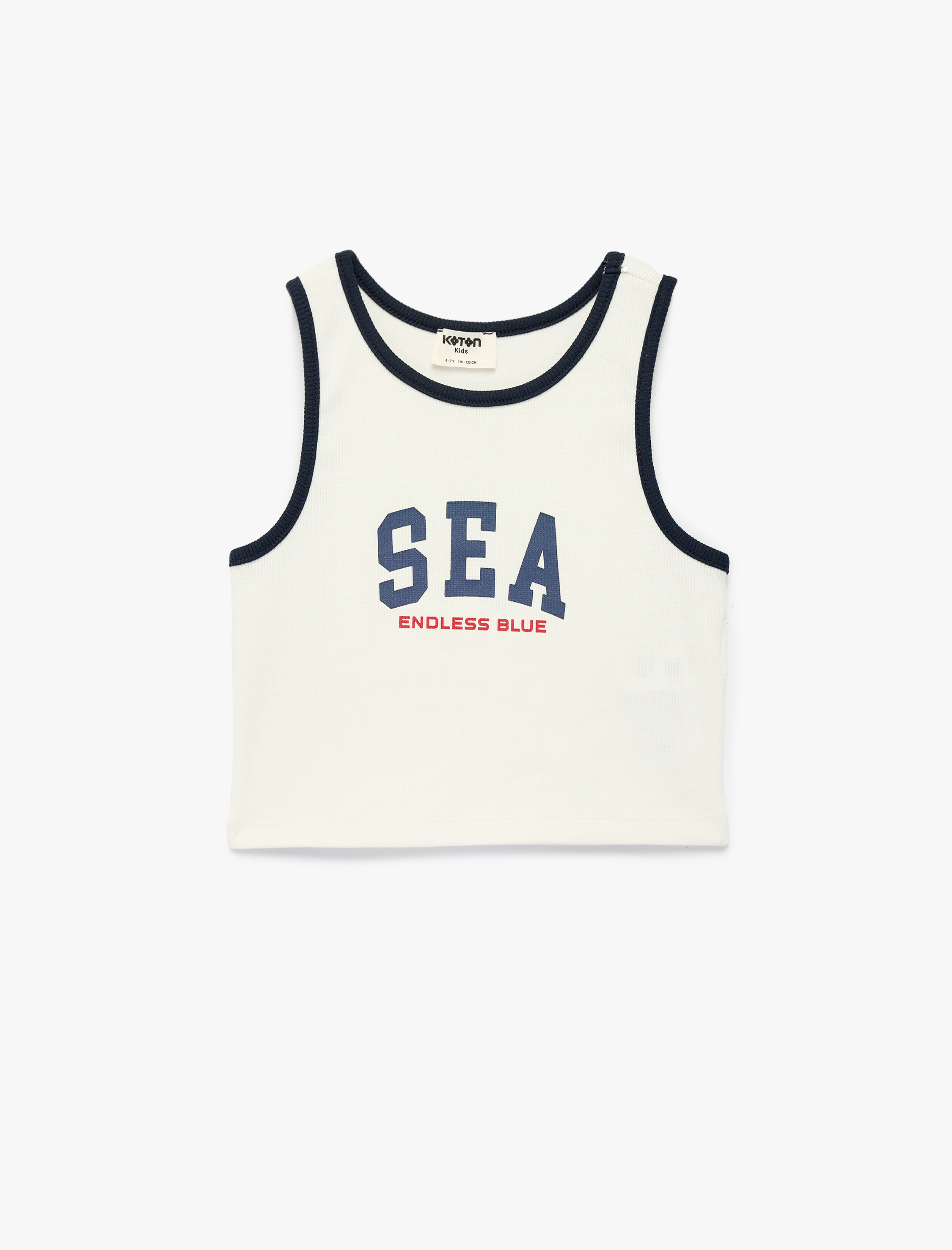  Kız Çocuk Ribanalı Kolsuz Bisiklet Yaka Pamuklu Atlet