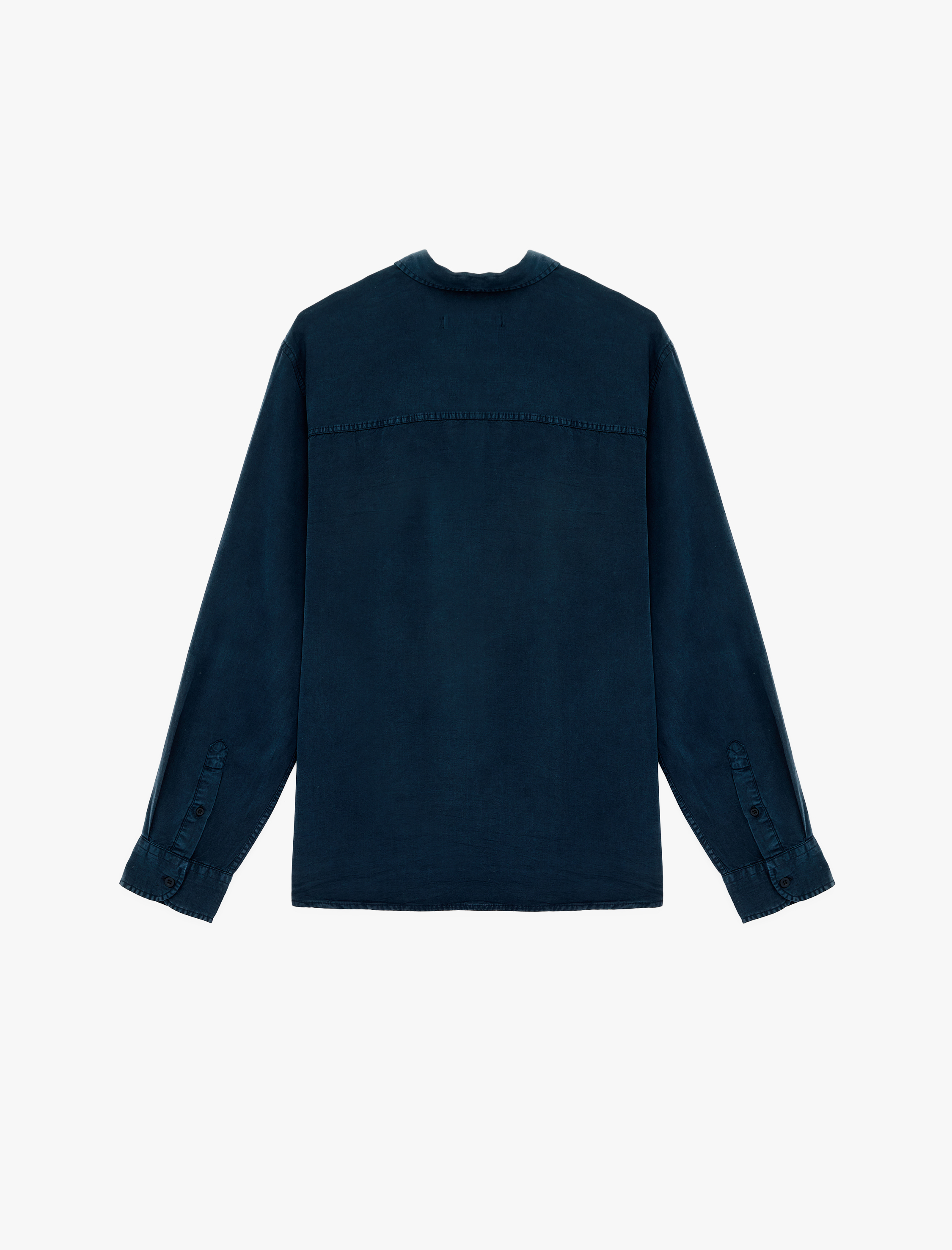   Regular Fit Düğmeli Uzun Kollu Klasik Yaka Gömlek