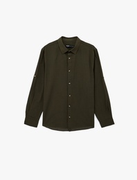 Pamuklu Regular Fit Uzun Kollu Klasik Gömlek