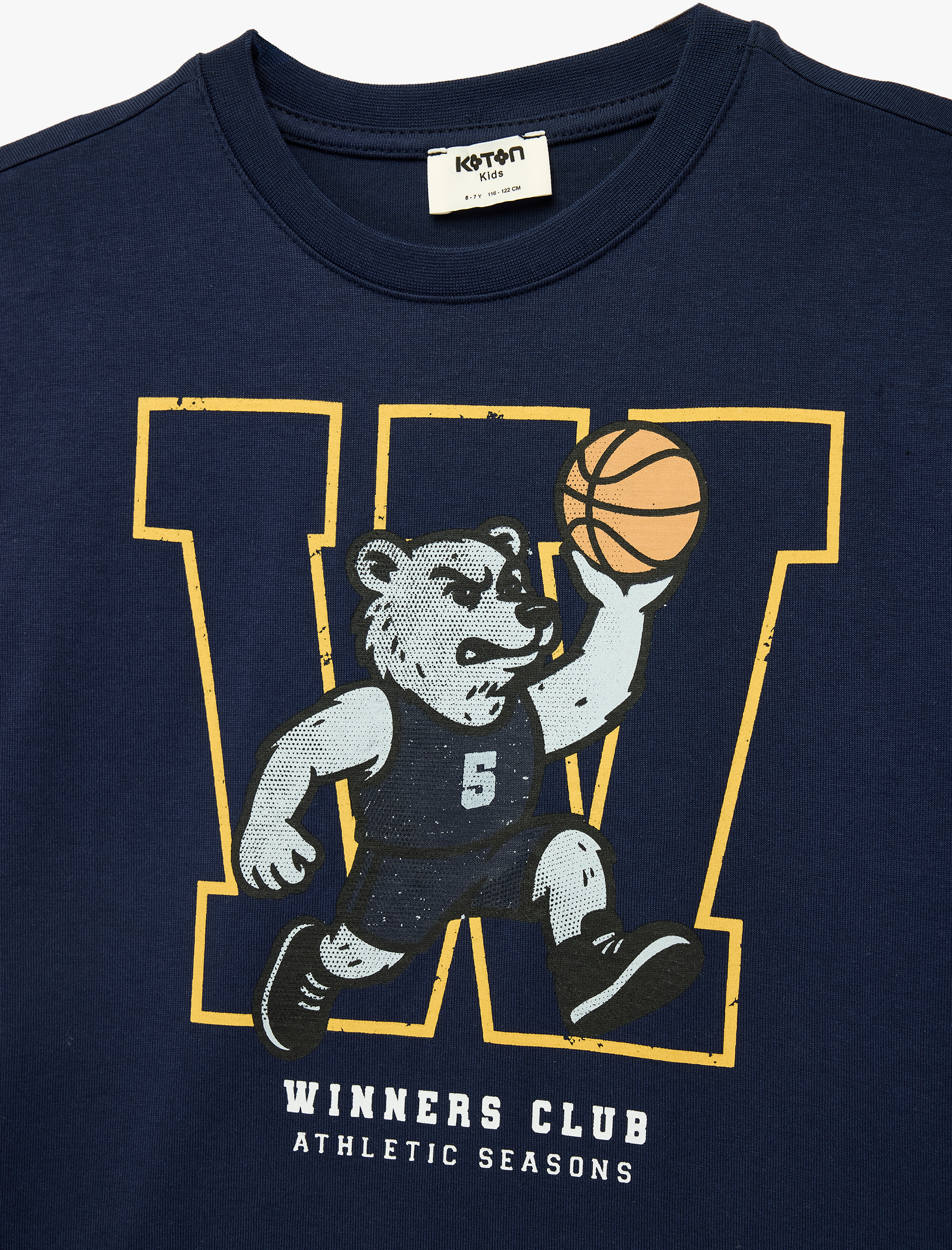  Erkek Çocuk Baskılı Kısa Kollu Bisiklet Yaka Pamuklu Oversize Tişört