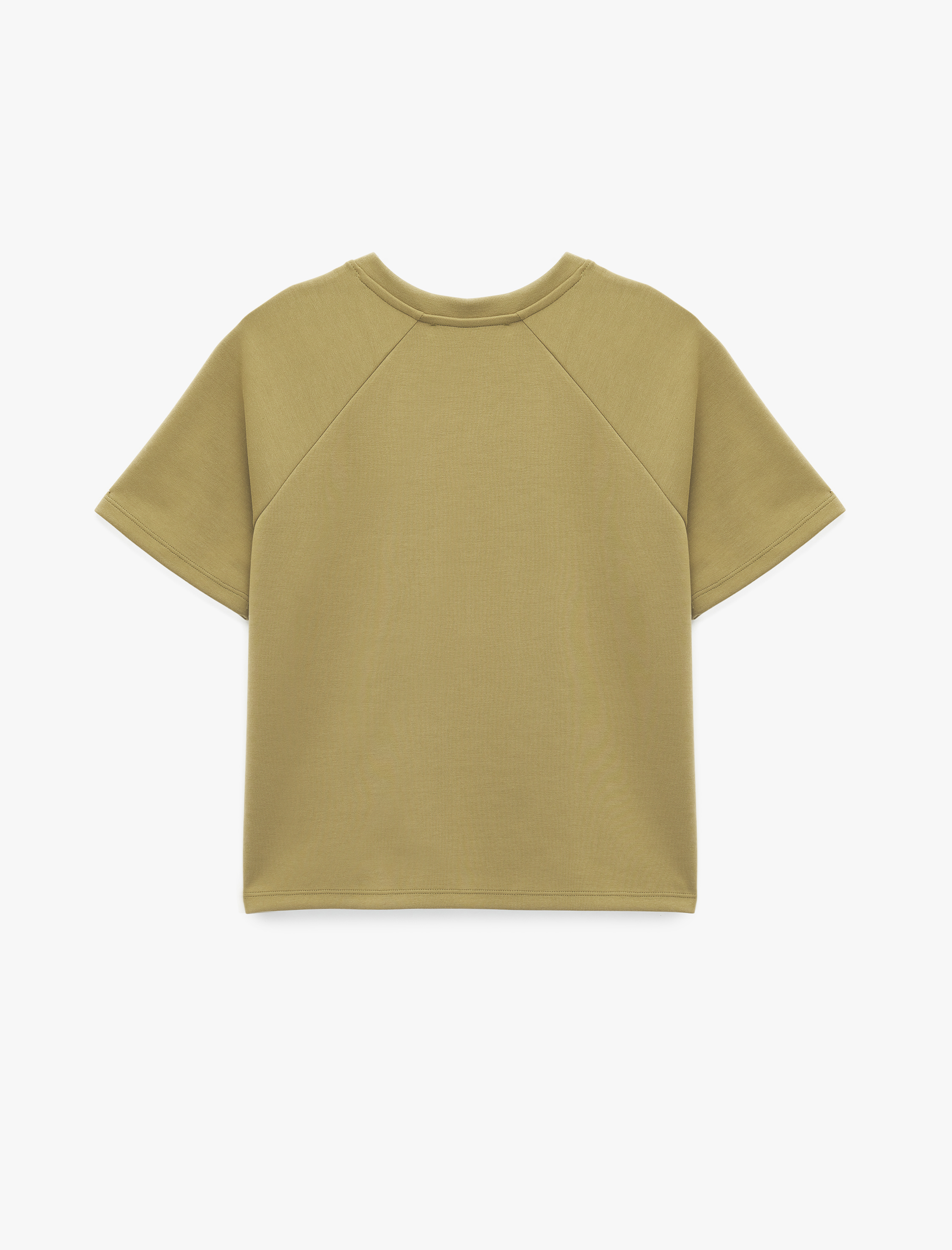   Modal Kumaş Kısa Kollu Bisiklet Yaka Tişört