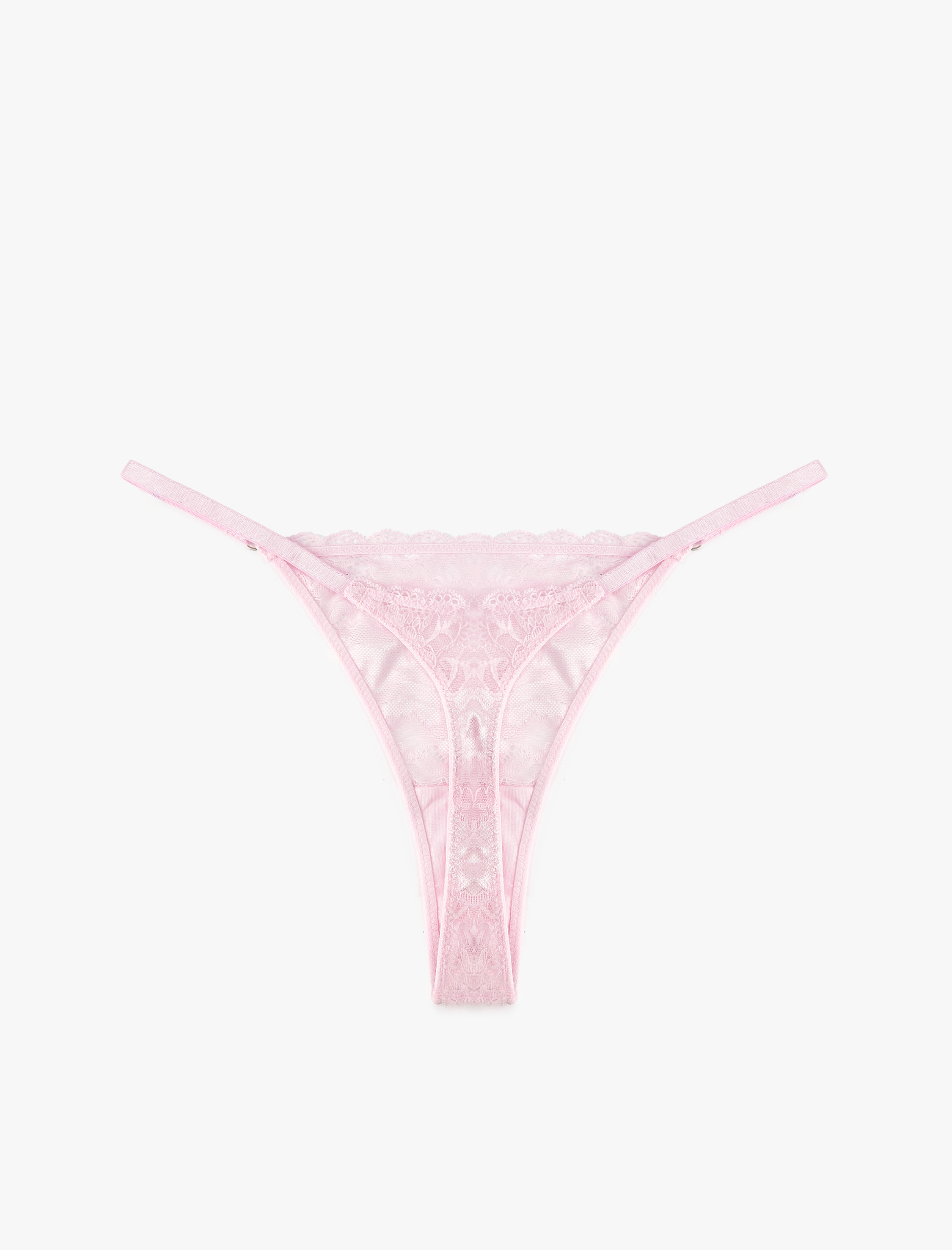   Rahat Kalıp Dantelli Tül String Külot