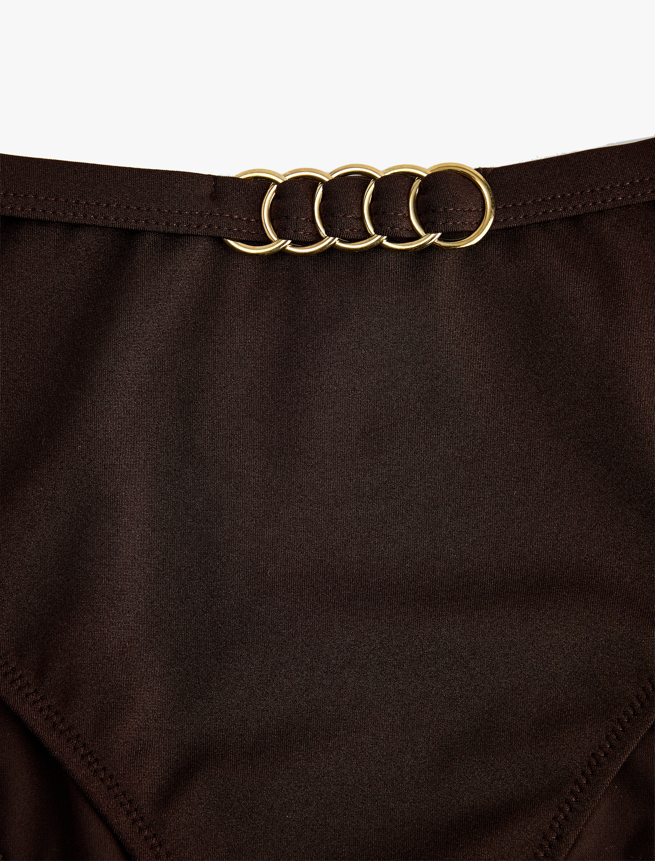   Aksesuar Detaylı Yüksek Bel Bikini Altı