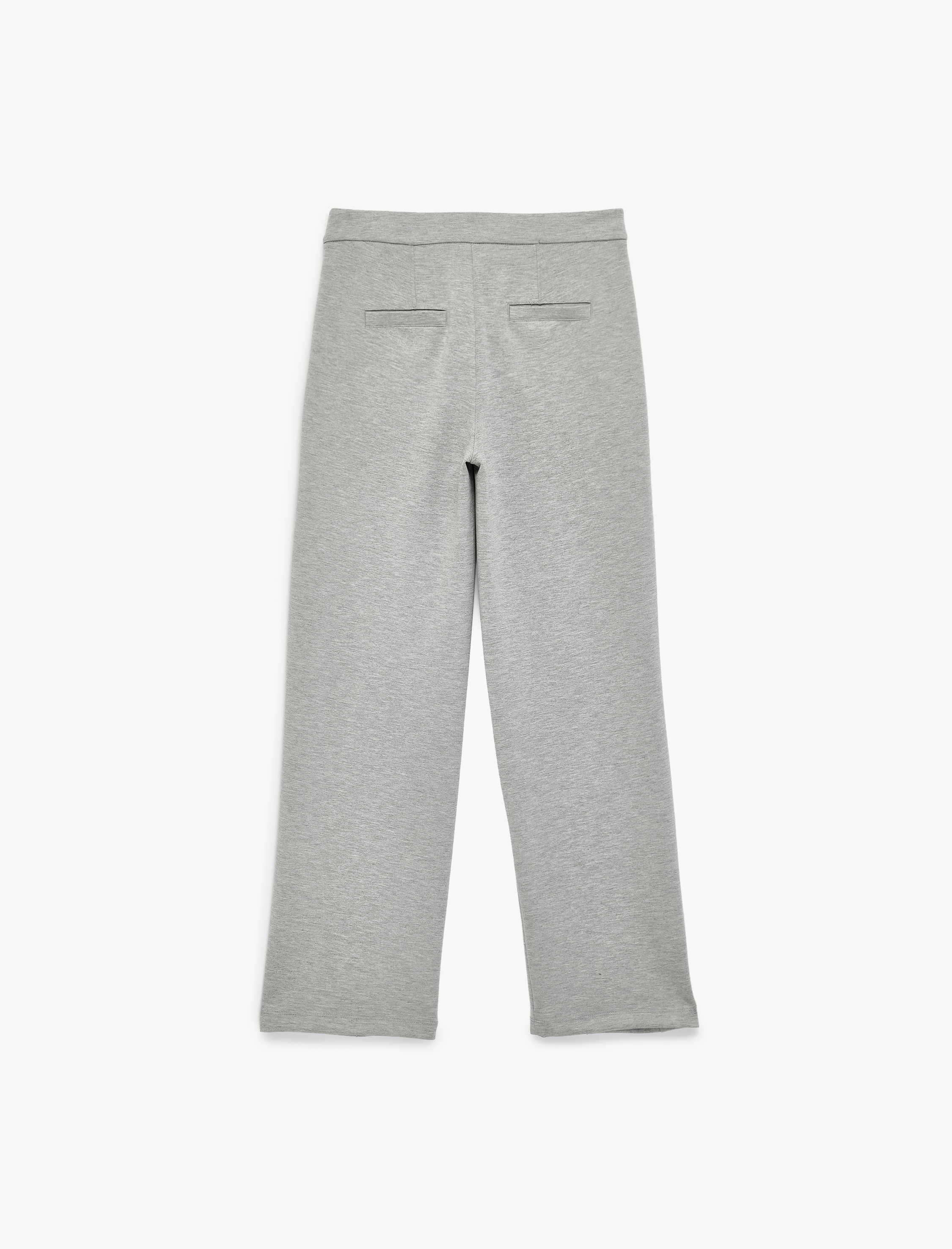   Modal Karışımlı Cepli Nervürlü Bol Paça Pantolon