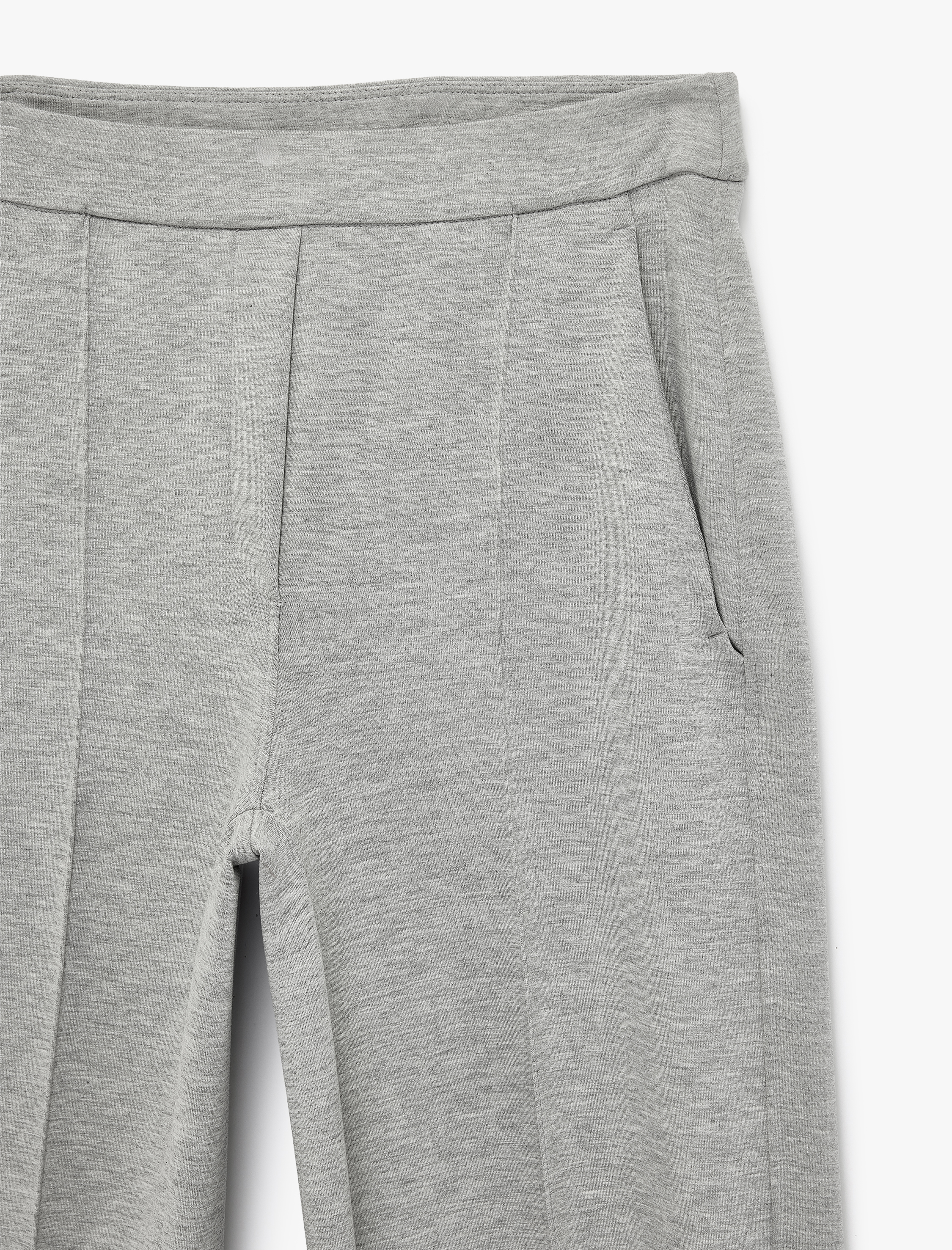   Modal Karışımlı Cepli Nervürlü Bol Paça Pantolon