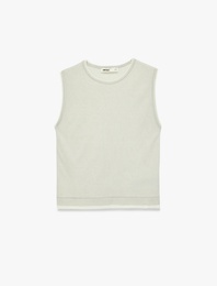 Bisiklet Yaka Kolsuz Triko Atlet