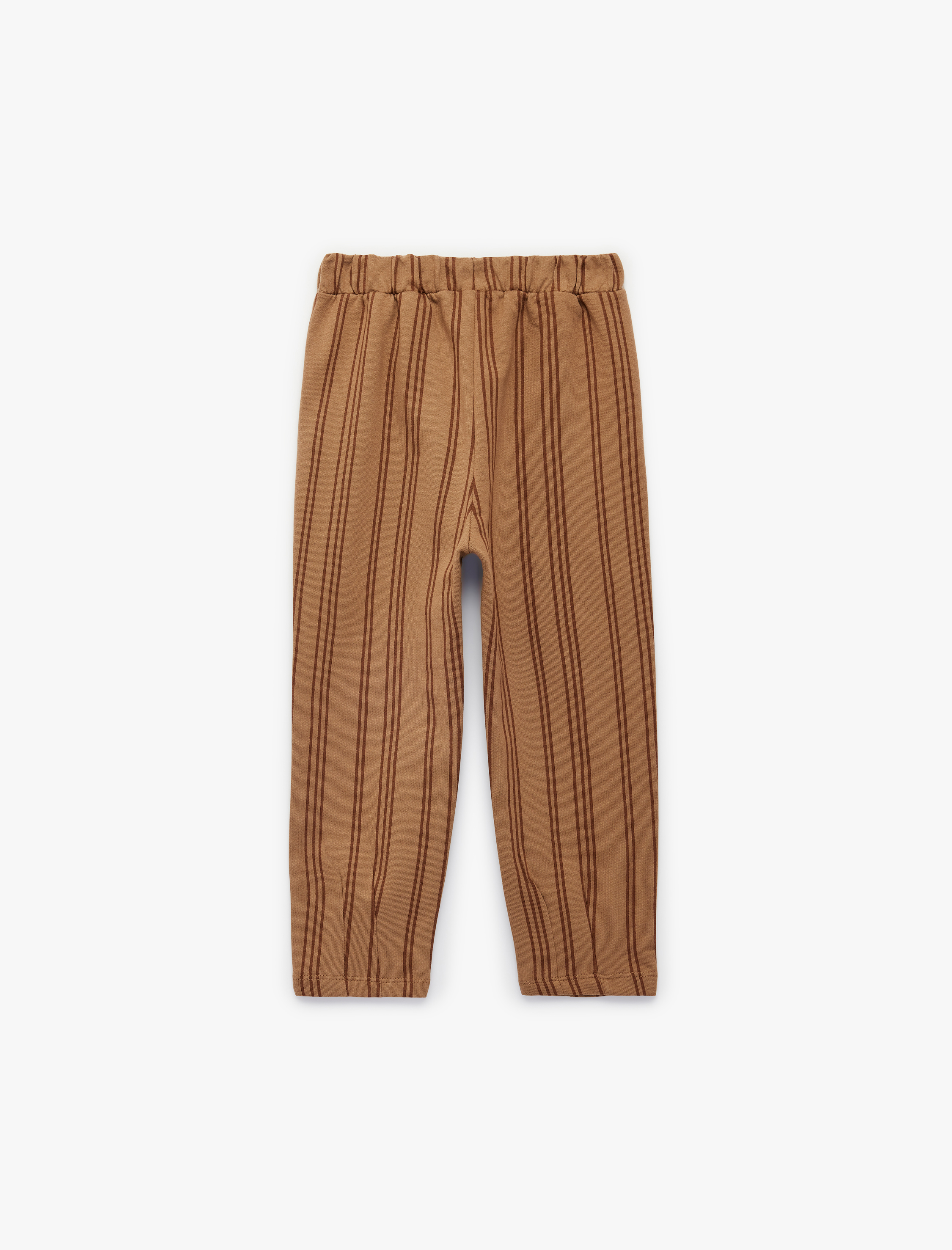  Erkek Bebek Pamuklu Şardonlu Oversize Çizgili Jogger Eşofman Altı