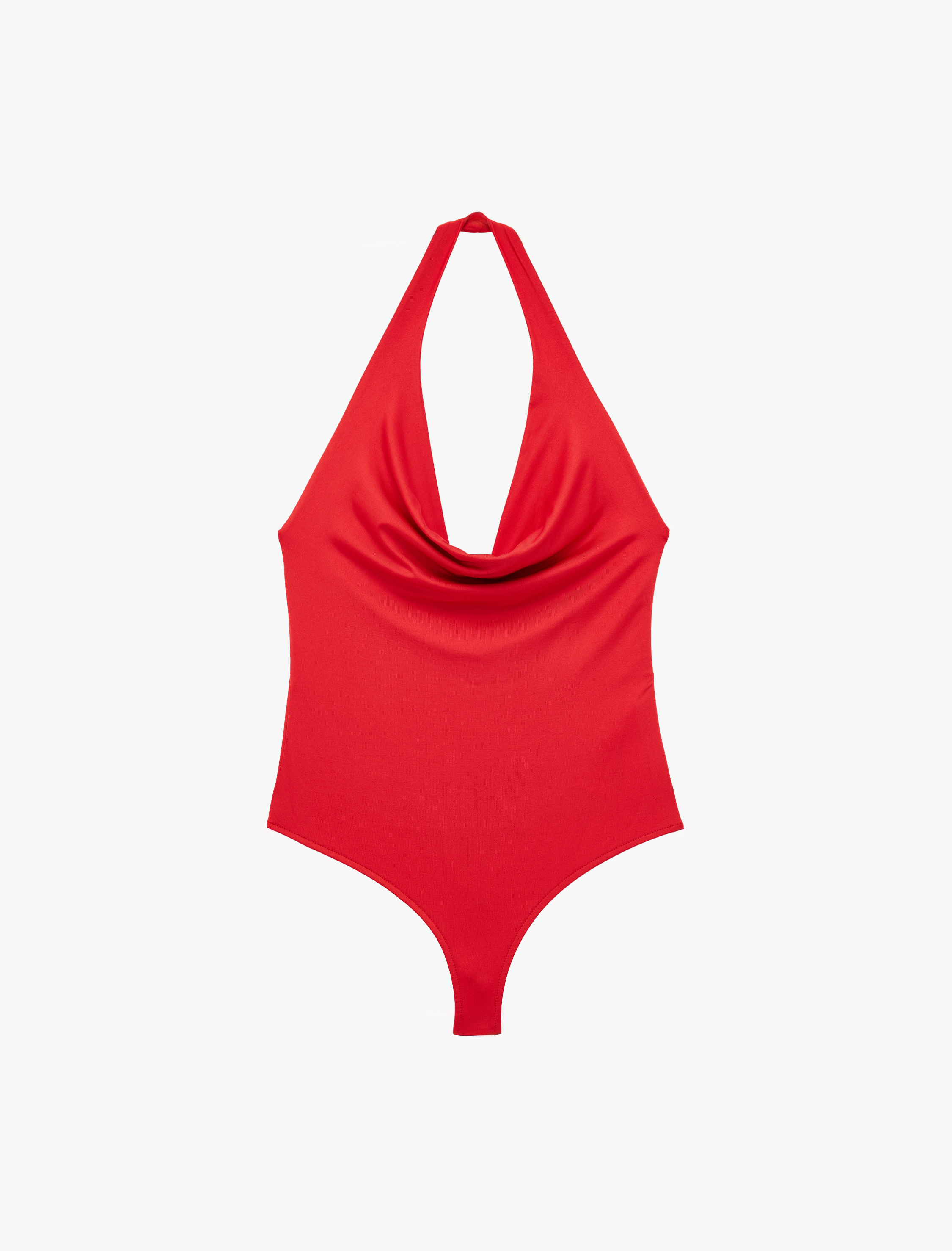   Sırt Dekolteli Degaje Yaka Bodysuit