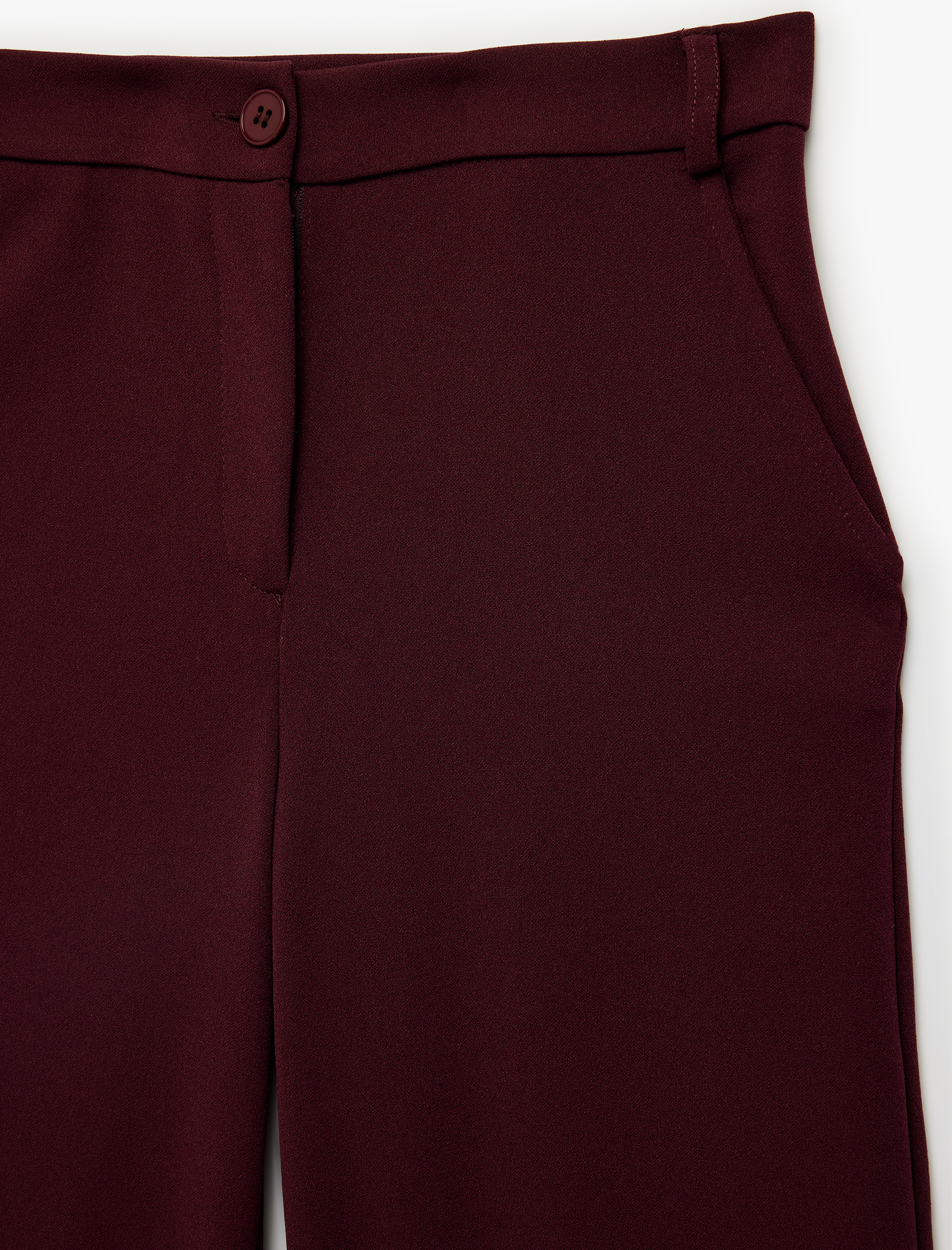  Kız Çocuk Cep Detaylı Fermuarlı Geniş Paça Pantolon