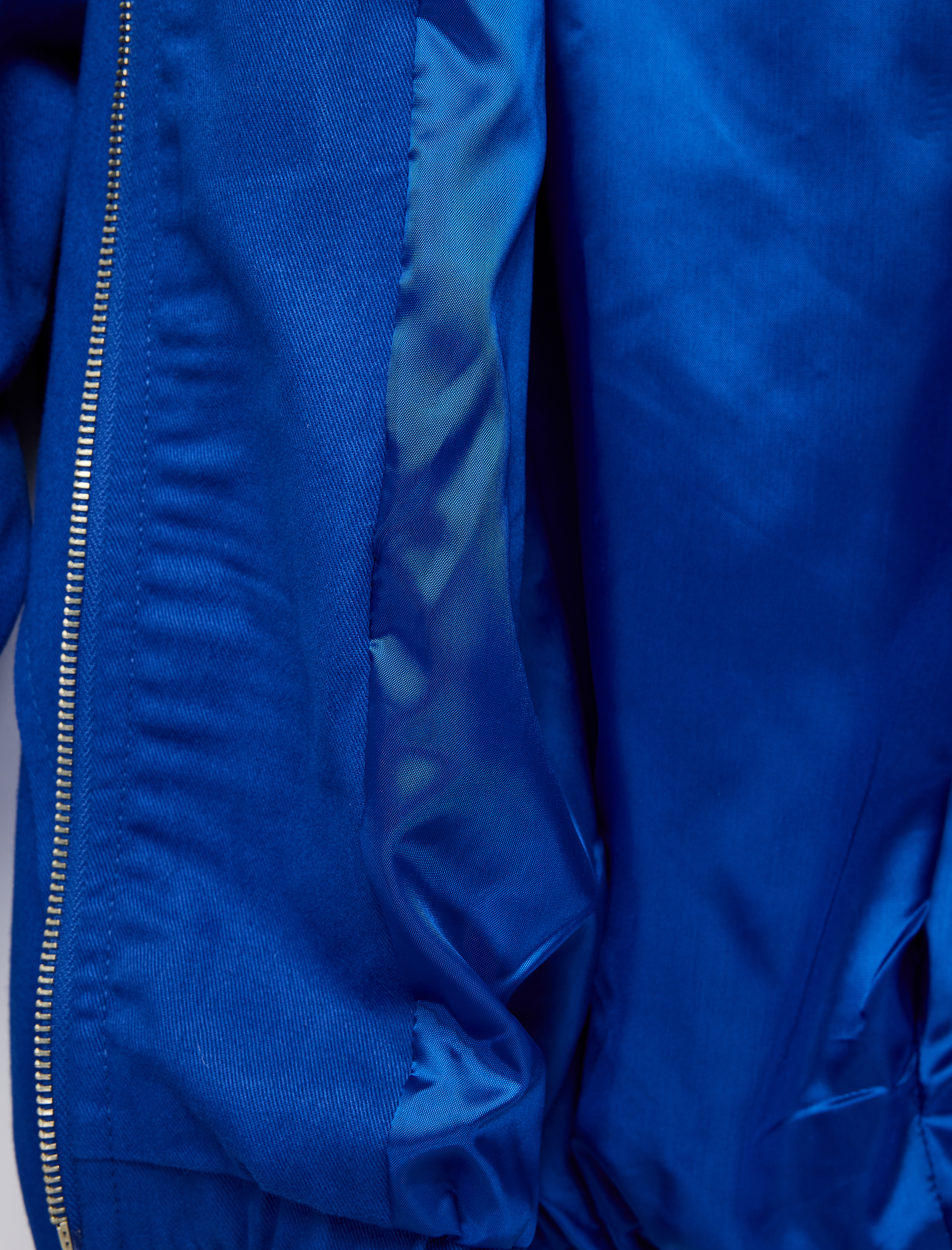   Dik Yaka Cep Detaylı Fermuarlı Ceket