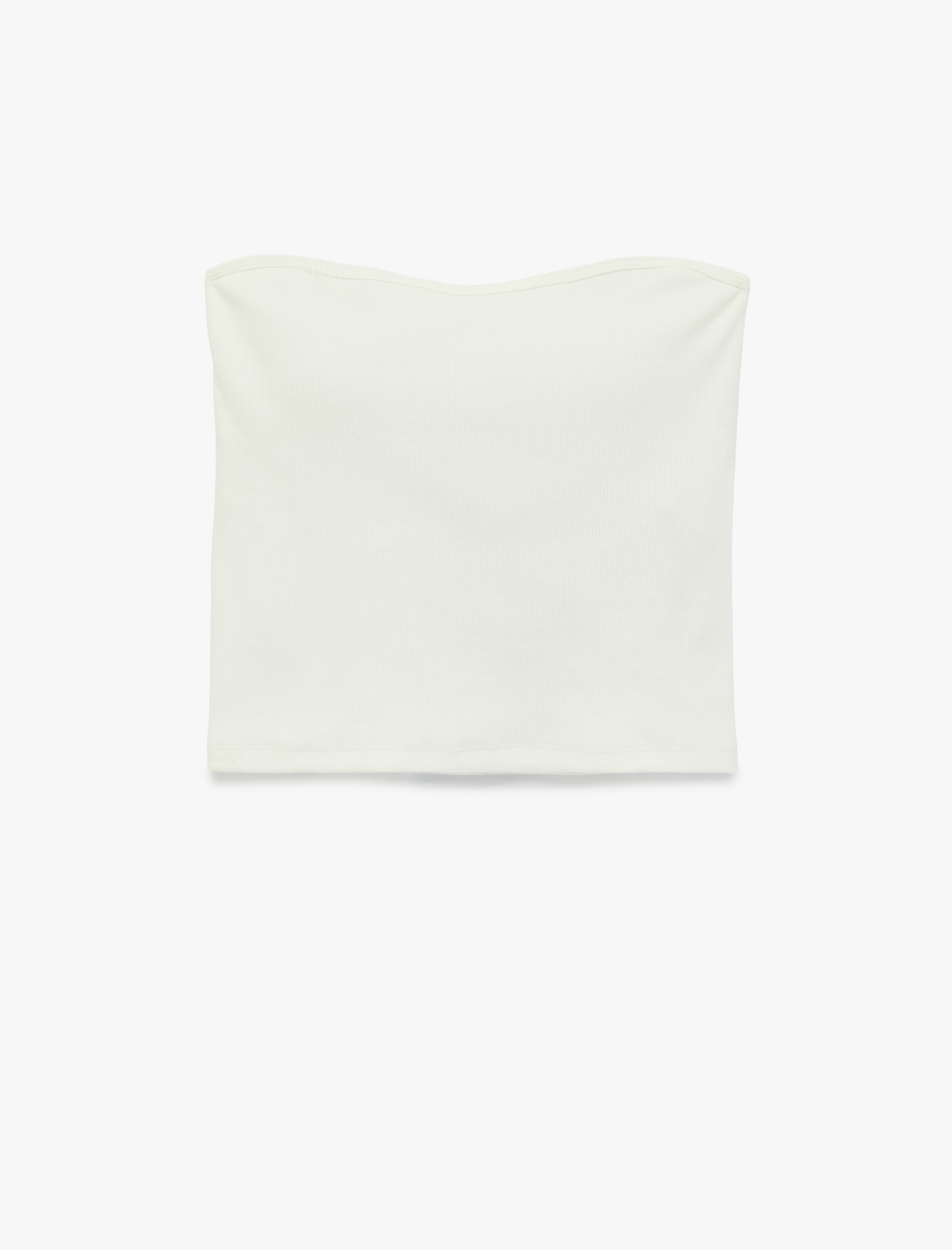   Slim Fit Kolsuz Straplez Bluz