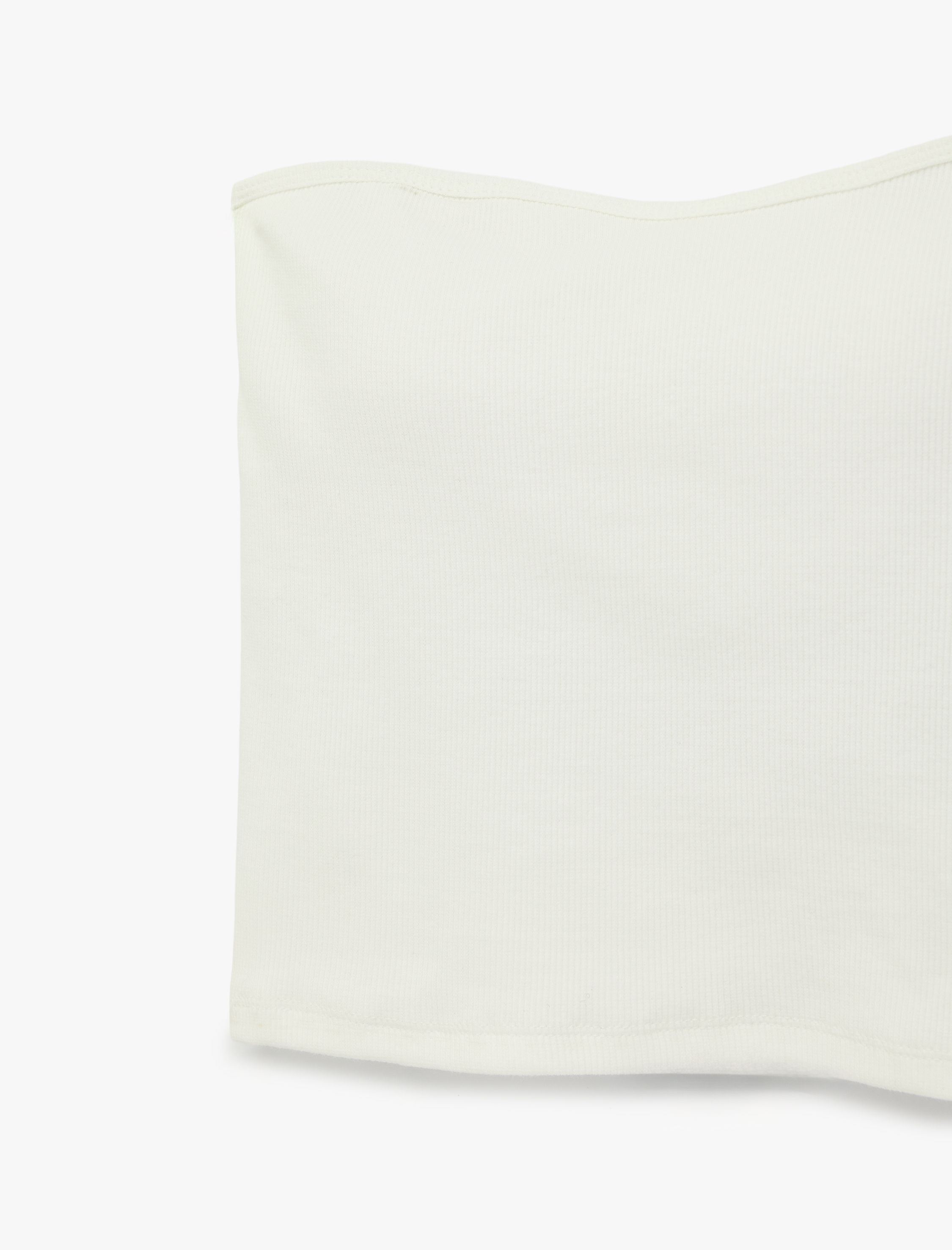   Slim Fit Kolsuz Straplez Bluz