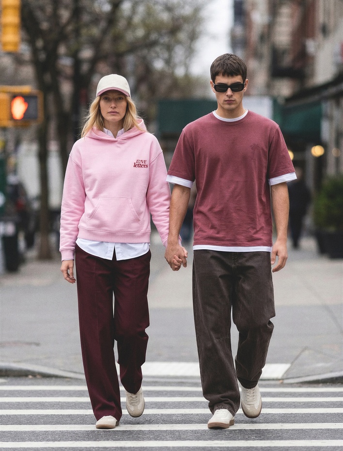  Cepli Pile Detaylı Beli Bağcıklı Geniş Paça Kumaş Pantolon