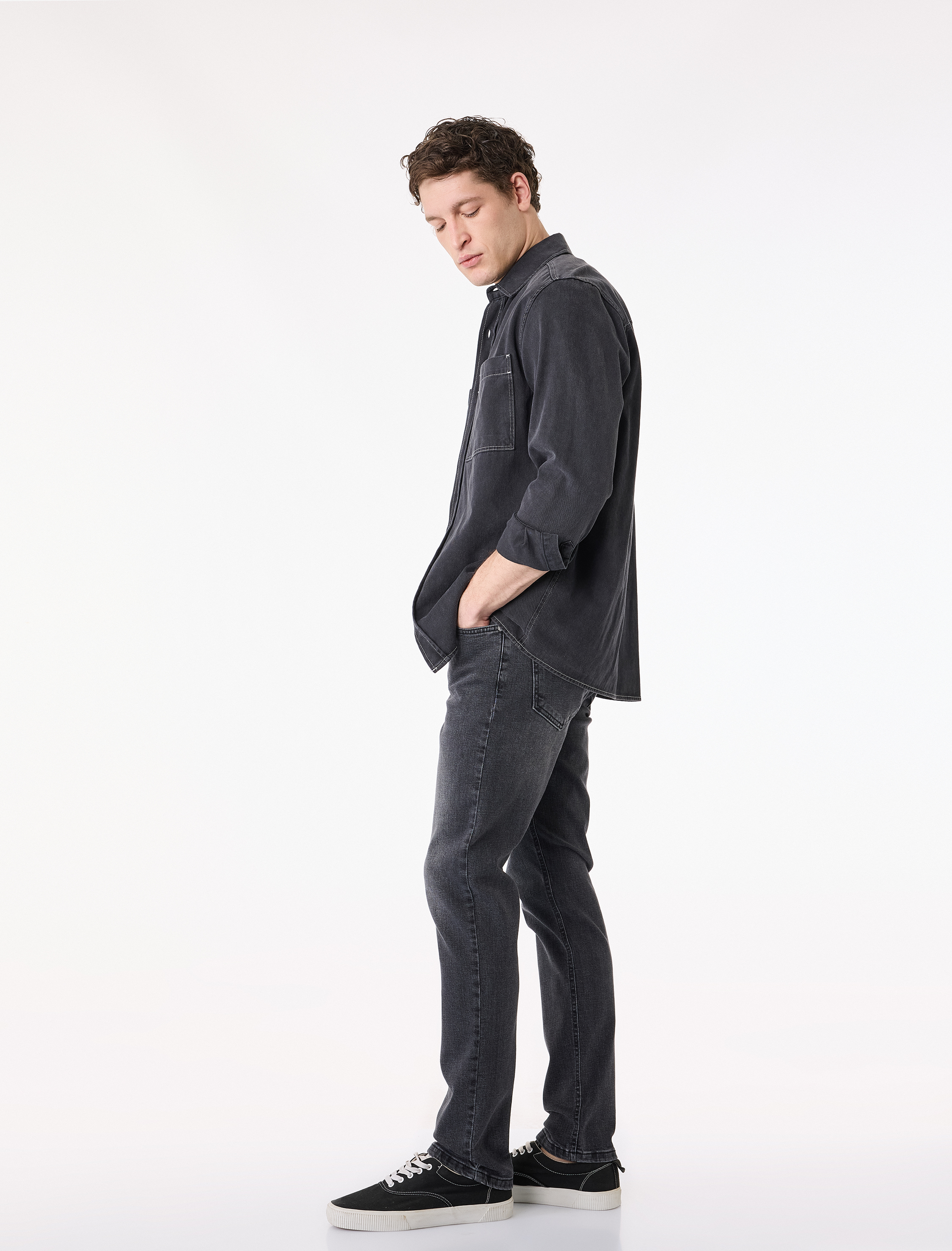   Normal Bel Pamuklu 5 Cepli Slim Fit Jean Pantolon - Brad Jean