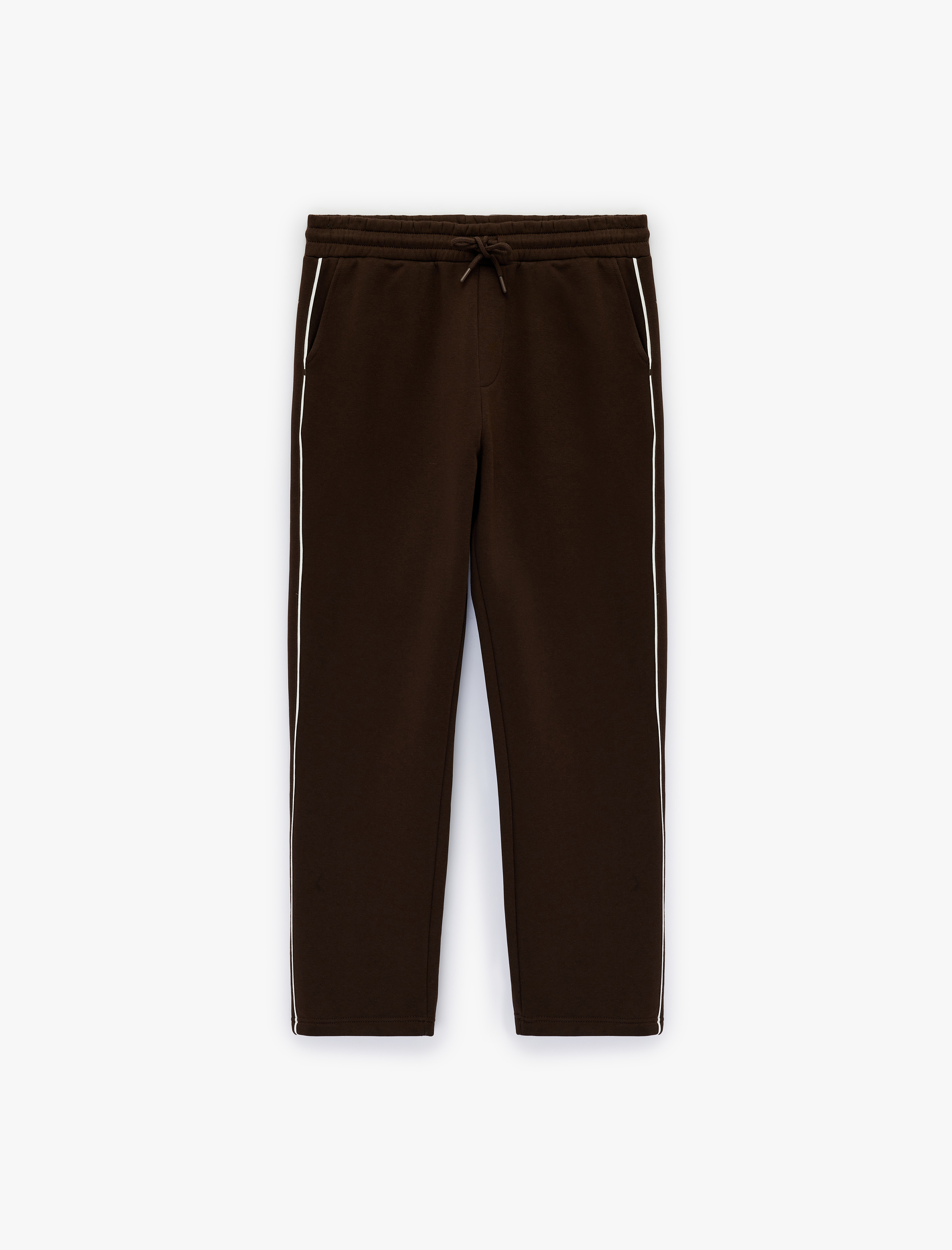   Regular Fit Cepli Biyeli Beli Bağcıklı Eşofman Altı