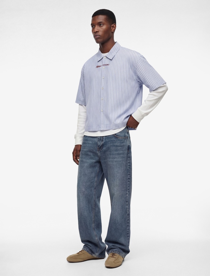  Normal Bel Pamuklu Cepli Vintage Straight Fit Jean Pantolon