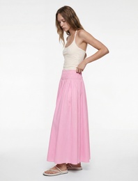 Gipeli A Kesim Pamuklu Uzun Etek