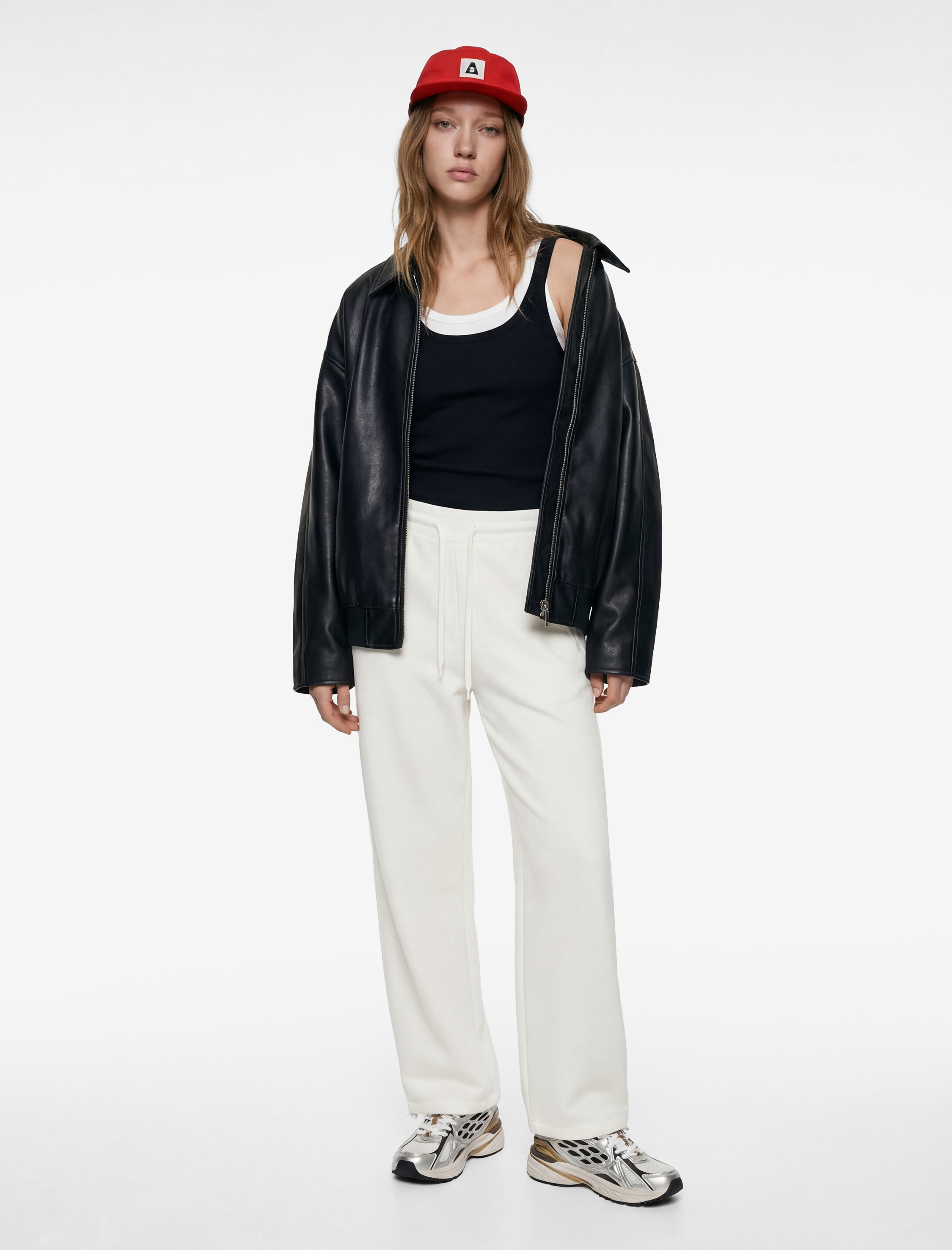   Üç İplik Şardonlu Cepli Beli Bağcıklı Jogger Eşofman Altı