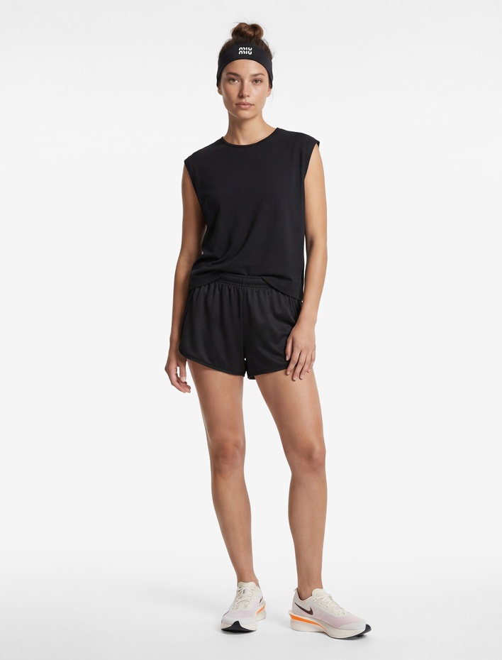  Rahat Kalıp Kolsuz Modal Bisiklet Yaka Spor Tişört