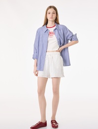 Yüksek Bel Bağcıklı Mini Fisto Şort