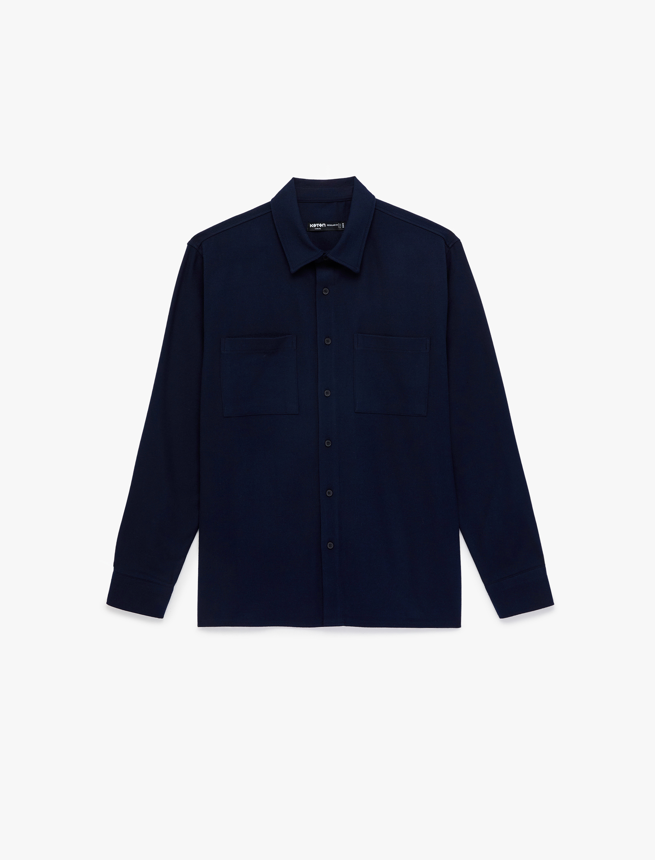   Regular Fit Cepli Klasik Yaka Uzun Kollu Gömlek