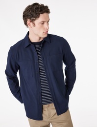 Regular Fit Cepli Klasik Yaka Uzun Kollu Gömlek