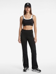 Biyeli Yüksek Bel İspanyol Paça Spor Tayt