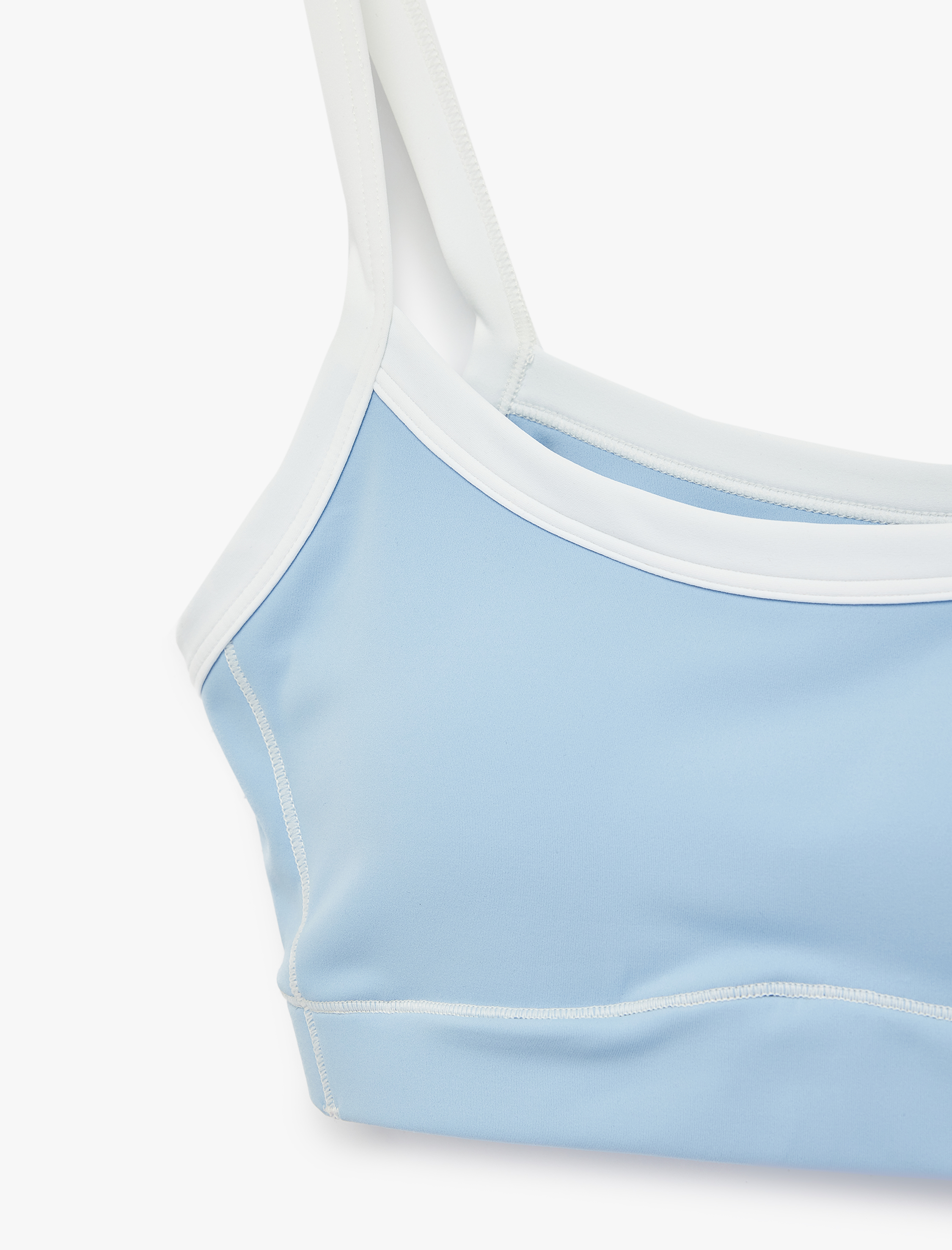   İnce Askılı Kolsuz Slim Fit Kaplı Sporcu Sütyeni