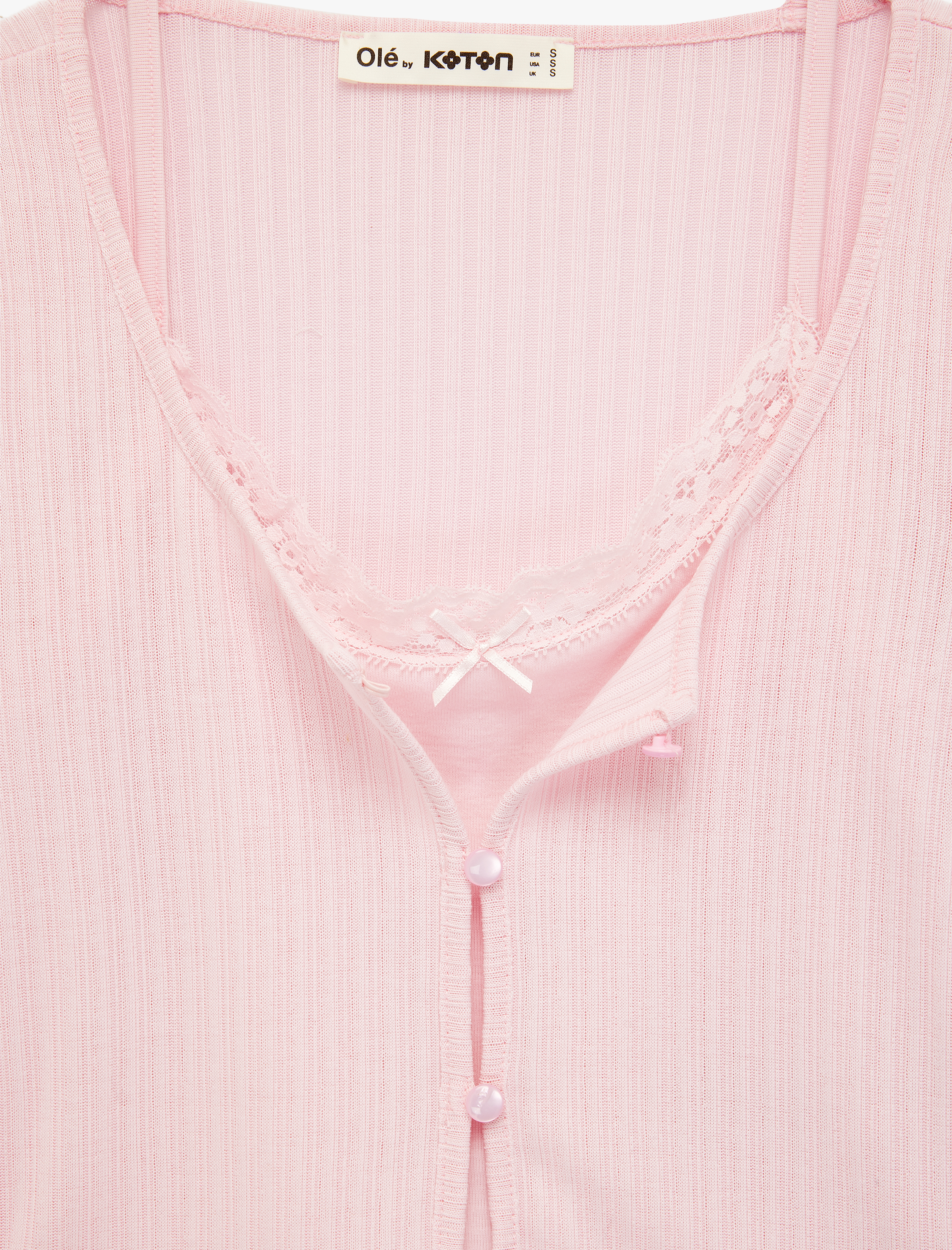   Slim Fit Uzun Kollu Düğmeli Atletli Bisiklet Yaka Kaşkorse Tişört