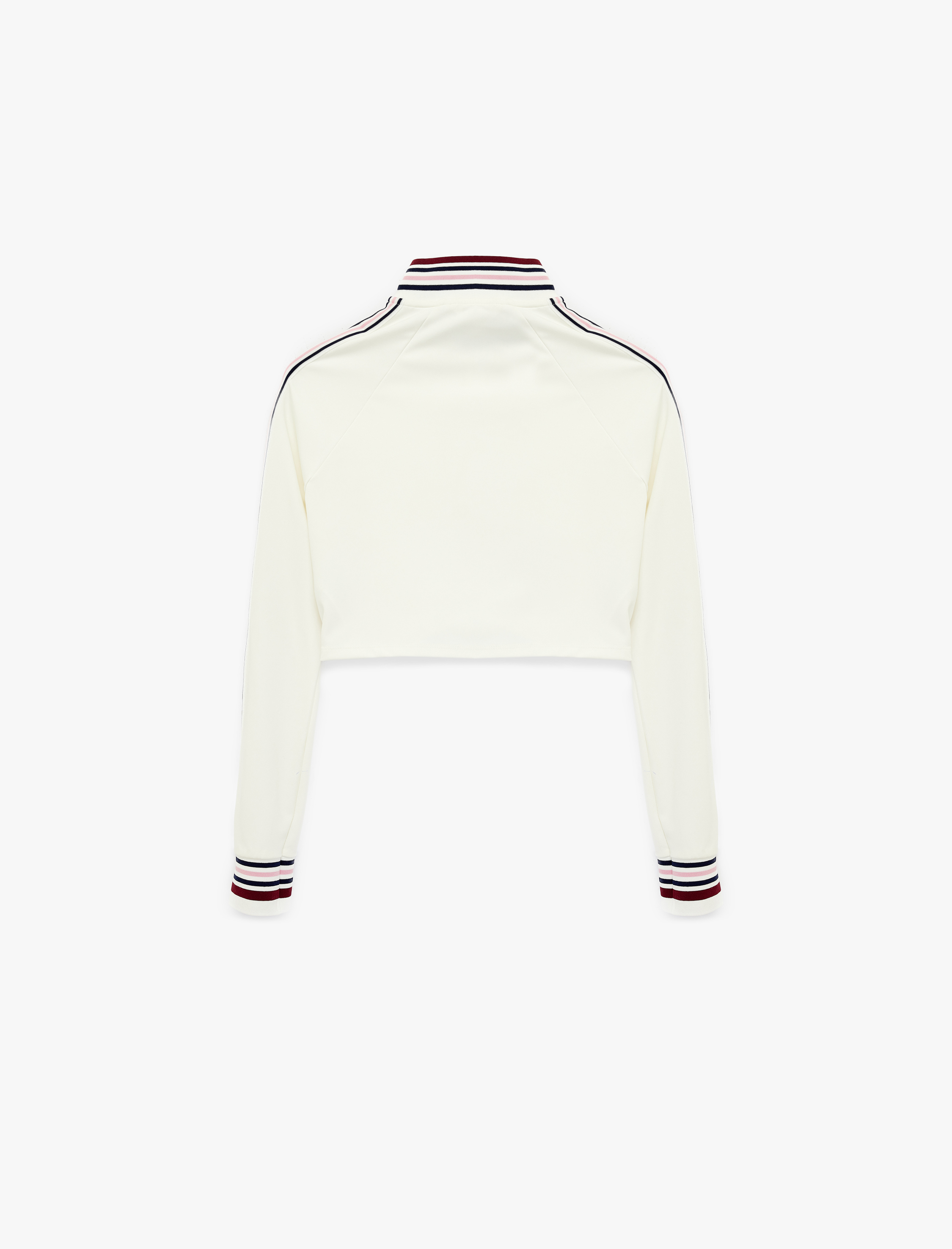   Dik Yaka Uzun Kollu Grogren Detaylı Fermuarlı Spor Sweatshirt