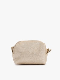 Sim Detaylı Fermuarlı Çanta