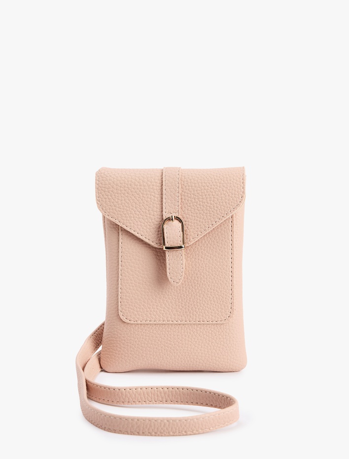 Kadın Çapraz Askılı Suni Deri Telefon Çantası