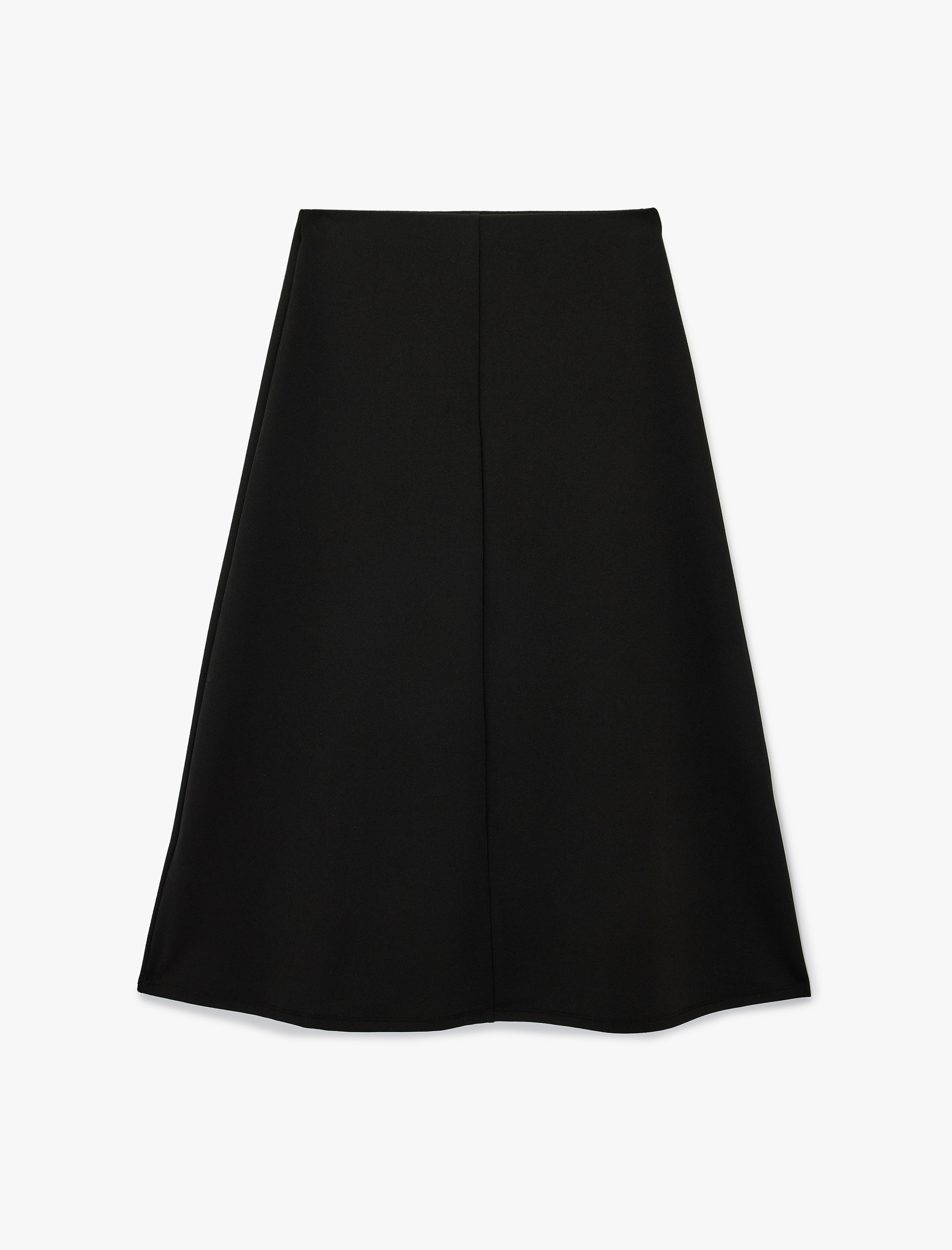   Krep Scuba Kumaş Midi Boy A Kesim Etek