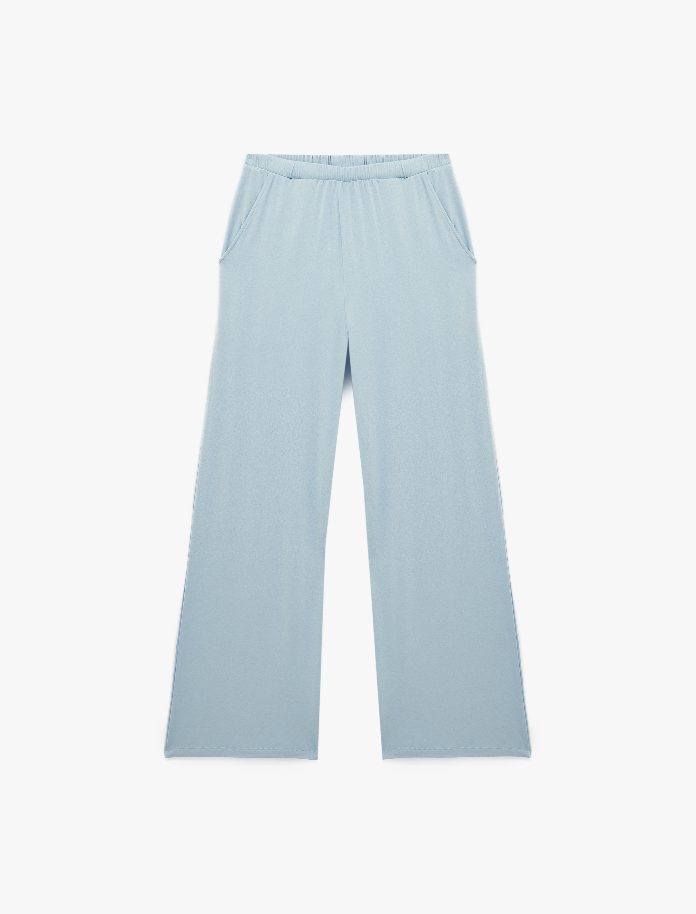   Beli Lastikli Cepli Viskon Pijama Altı