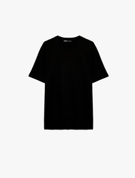 Regular Fit Kısa Kollu Bisiklet Yaka Pamuklu Basic Tişört