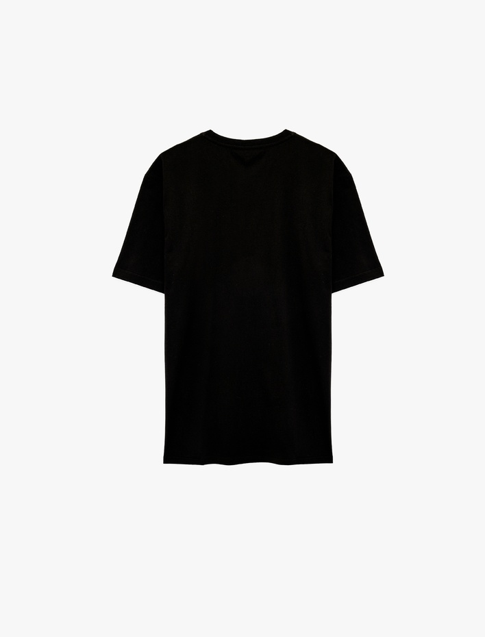  Regular Fit Kısa Kollu Bisiklet Yaka Pamuklu Basic Tişört