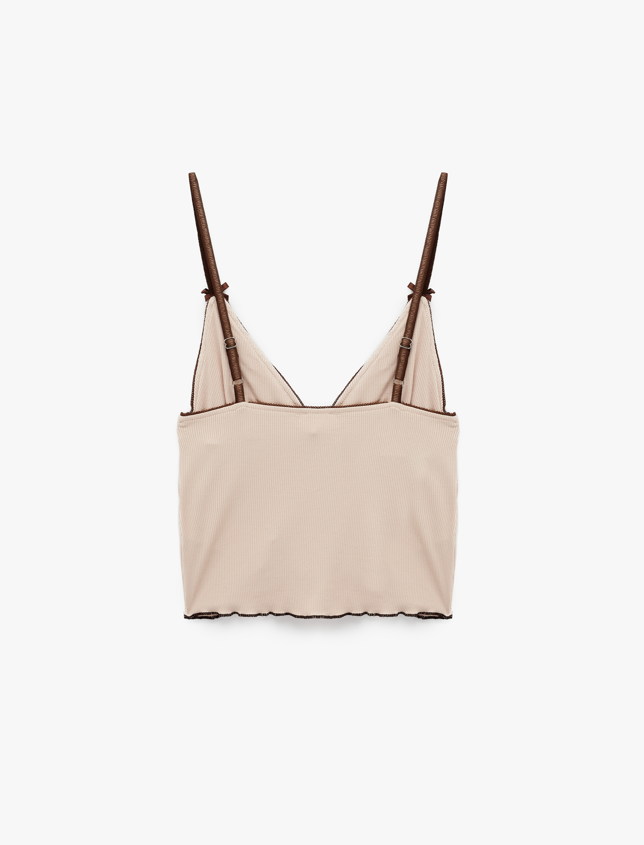   V Yaka Kolsuz Rahat Kalıp Viskon Pijama Üstü