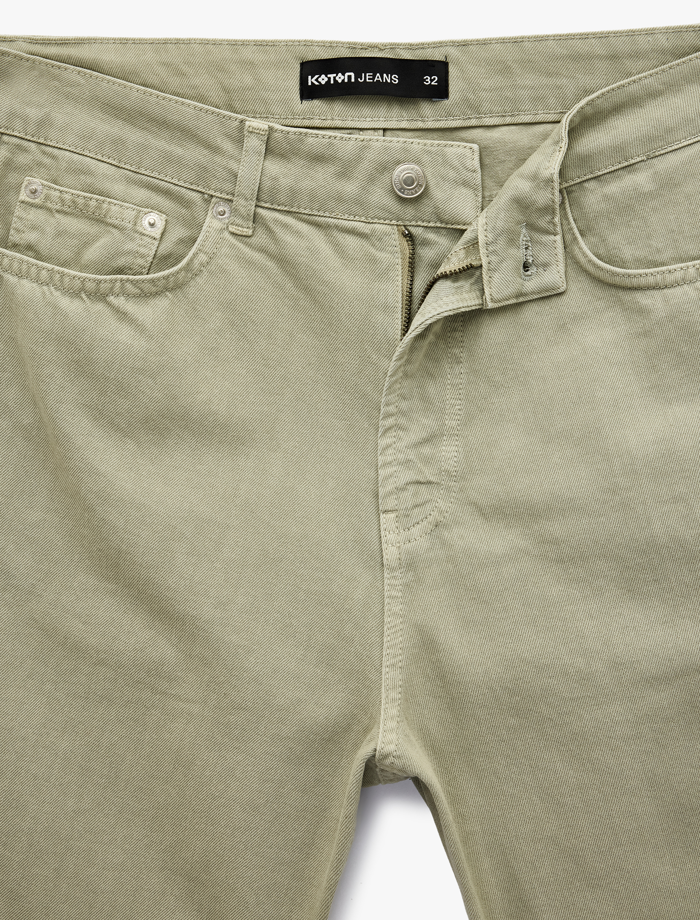   Pamuklu Cepli Rahat Kalıp Normal Bel Jean Şort