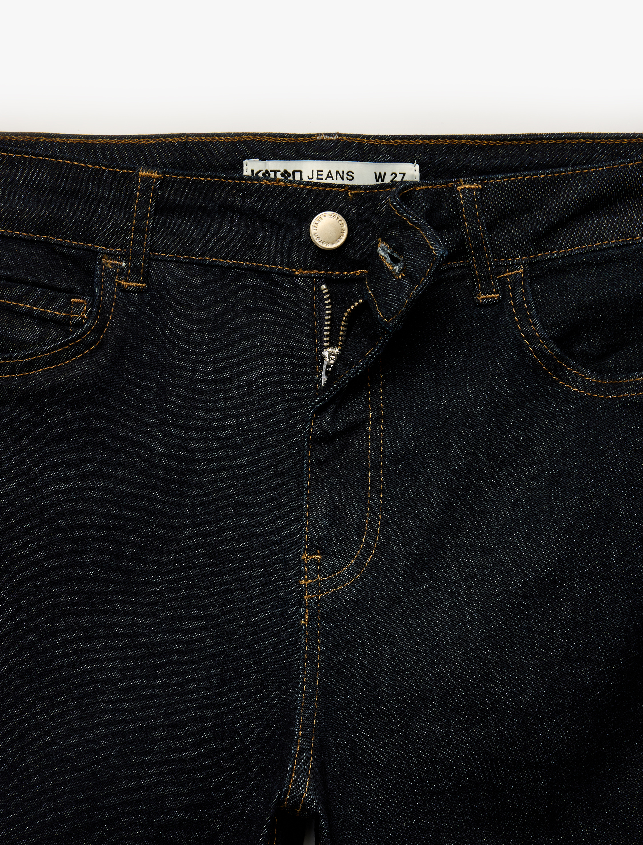   Dar Kesim İspanyol Paça Pamuklu Denim Pantolon - Flare Jeans