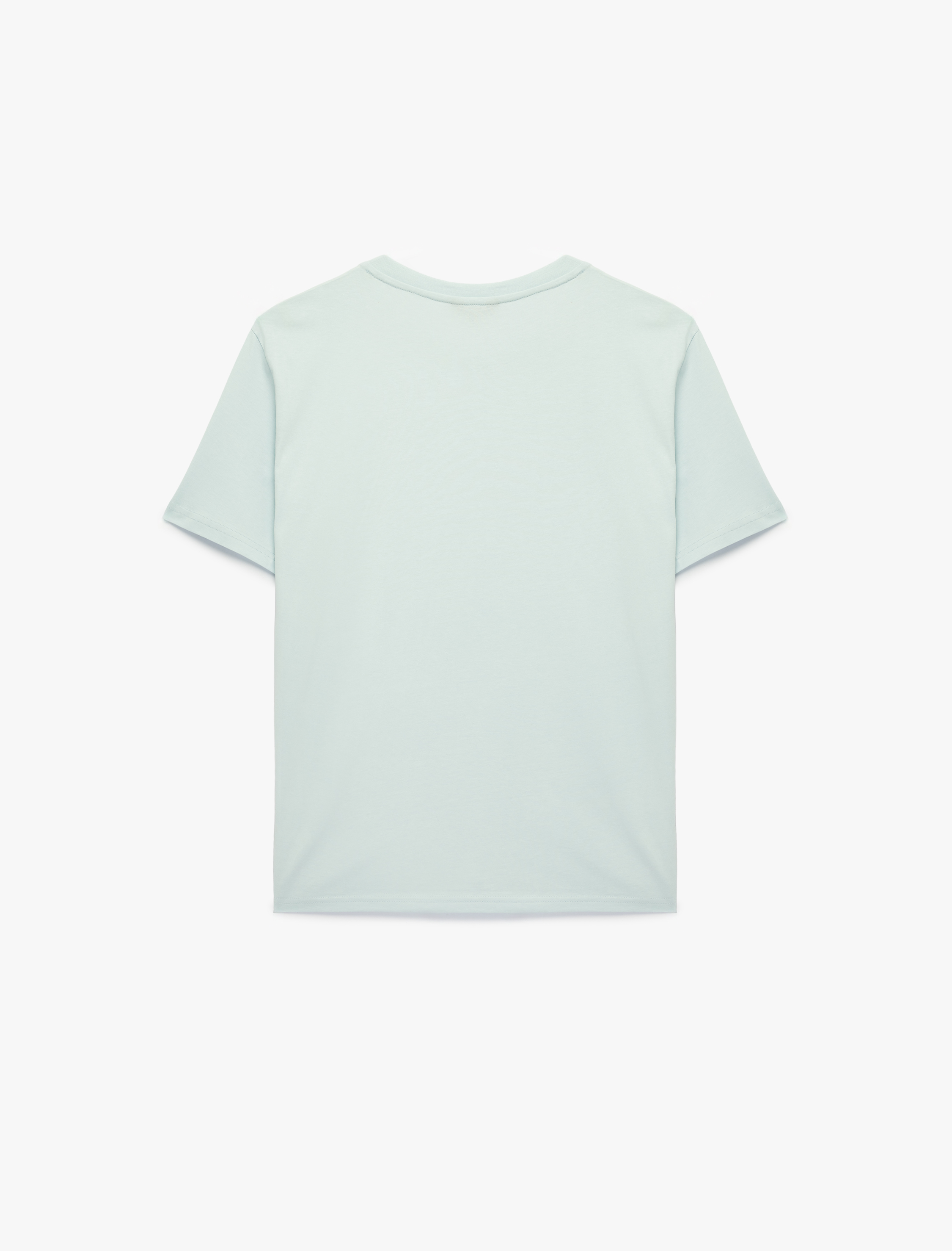   Regular Fit Kısa Kollu Bisiklet Yaka Basic Pamuklu Tişört