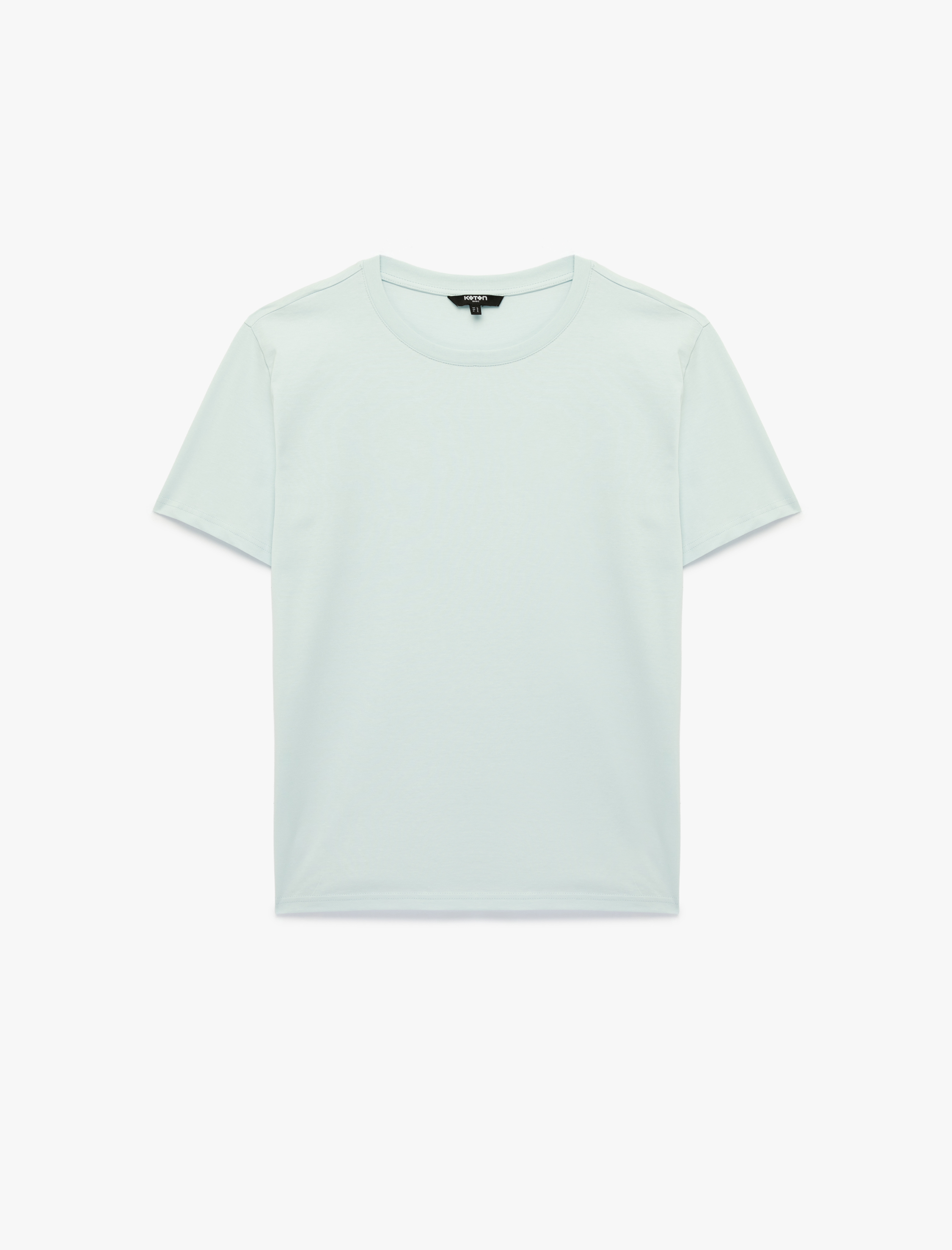   Regular Fit Kısa Kollu Bisiklet Yaka Basic Pamuklu Tişört