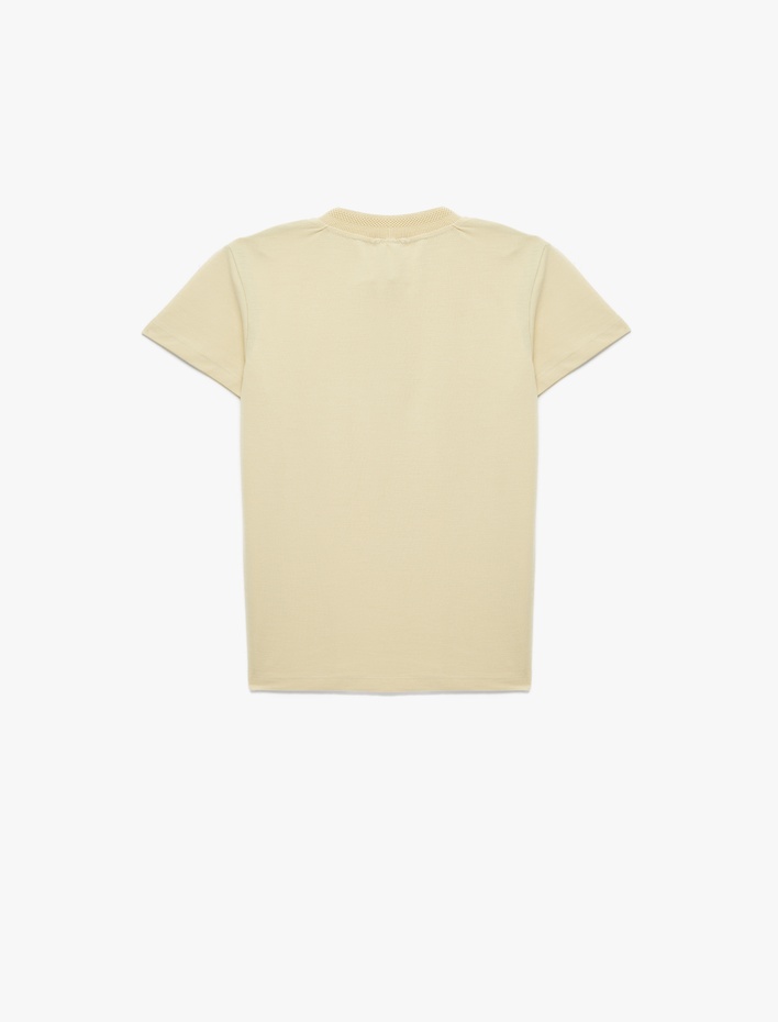 Erkek Çocuk Pamuklu Fermuar Detaylı Kısa Kollu Polo Yaka Tişört