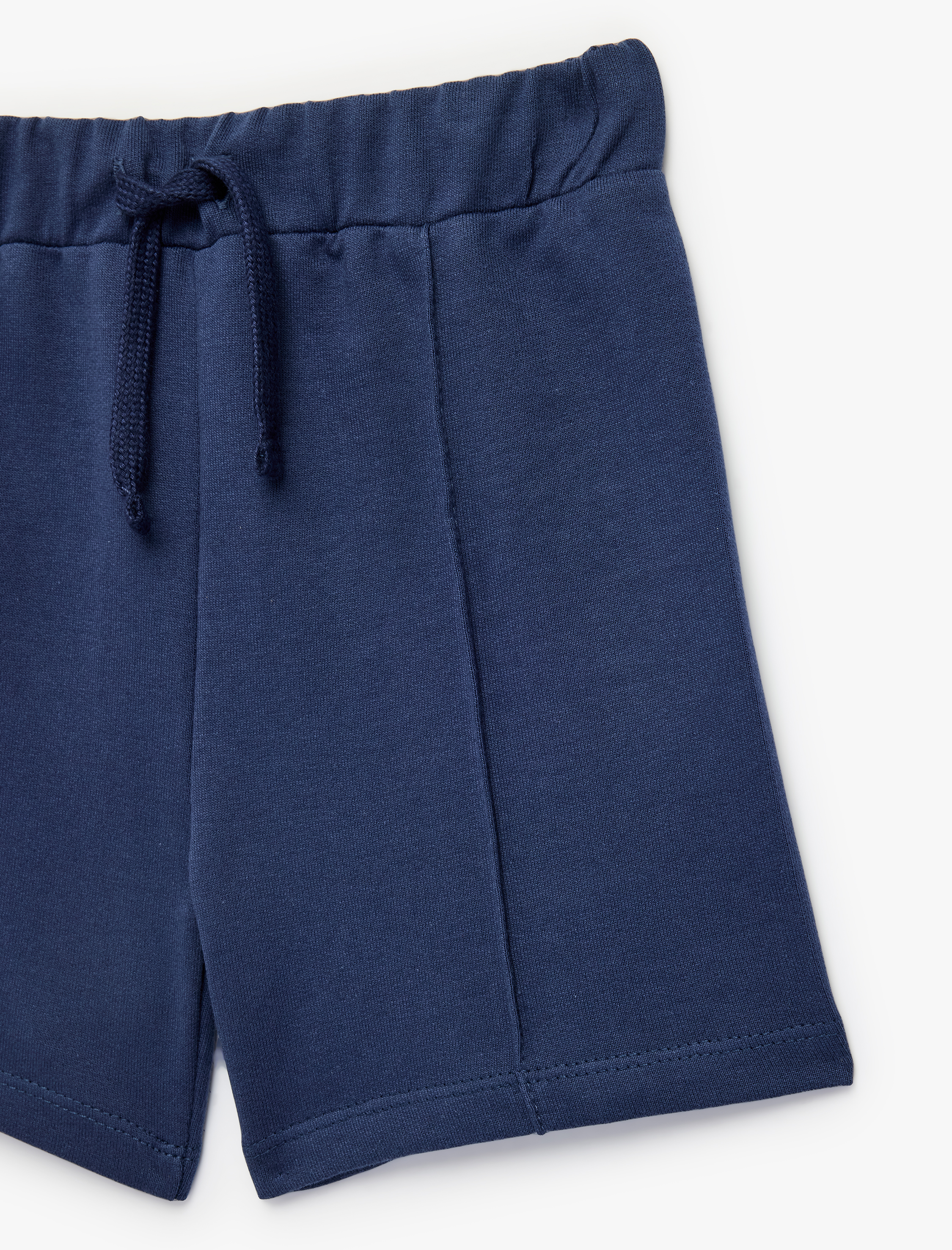  Erkek Bebek Cepli Beli Bağcıklı Pamuklu Basic Şort