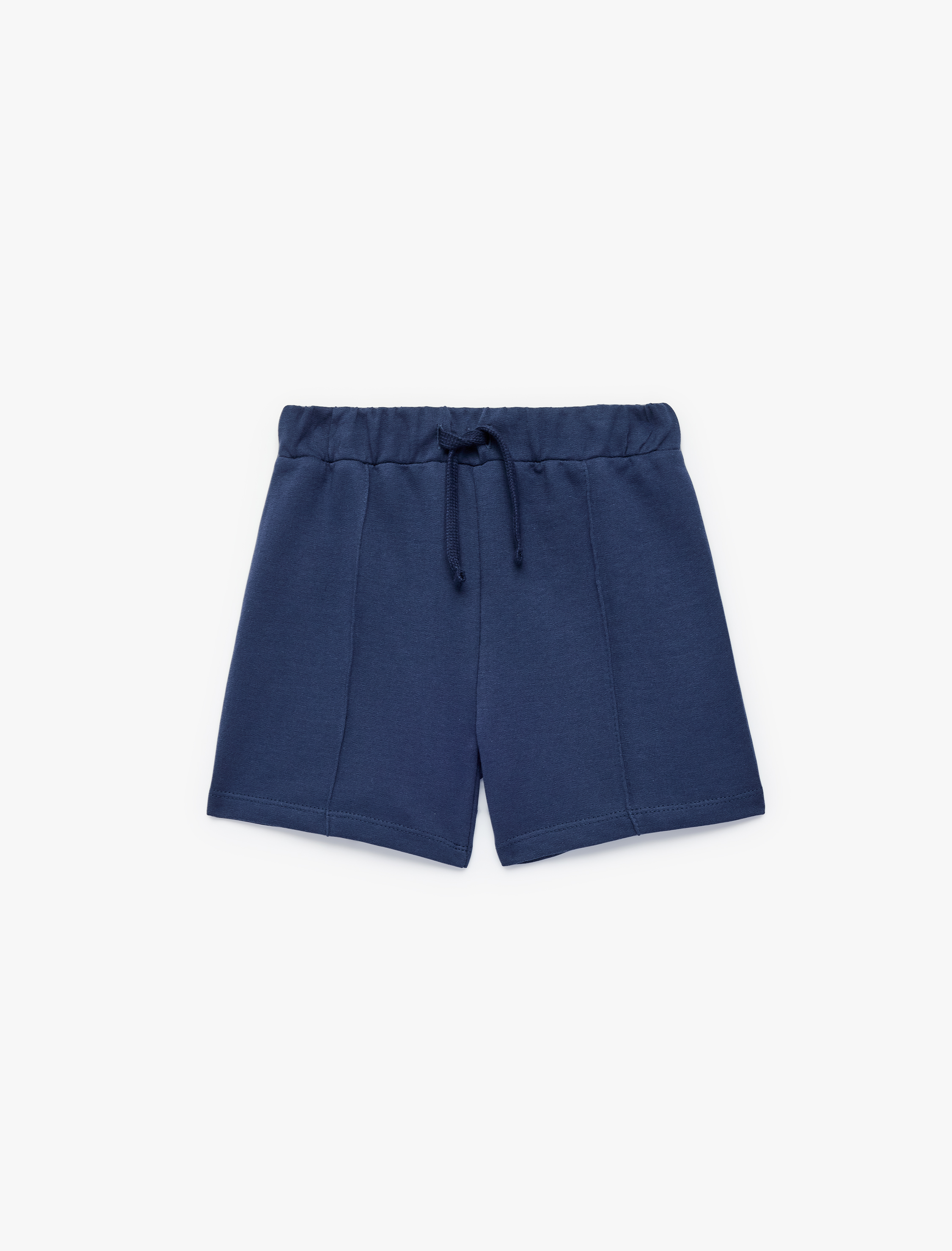  Erkek Bebek Cepli Beli Bağcıklı Pamuklu Basic Şort