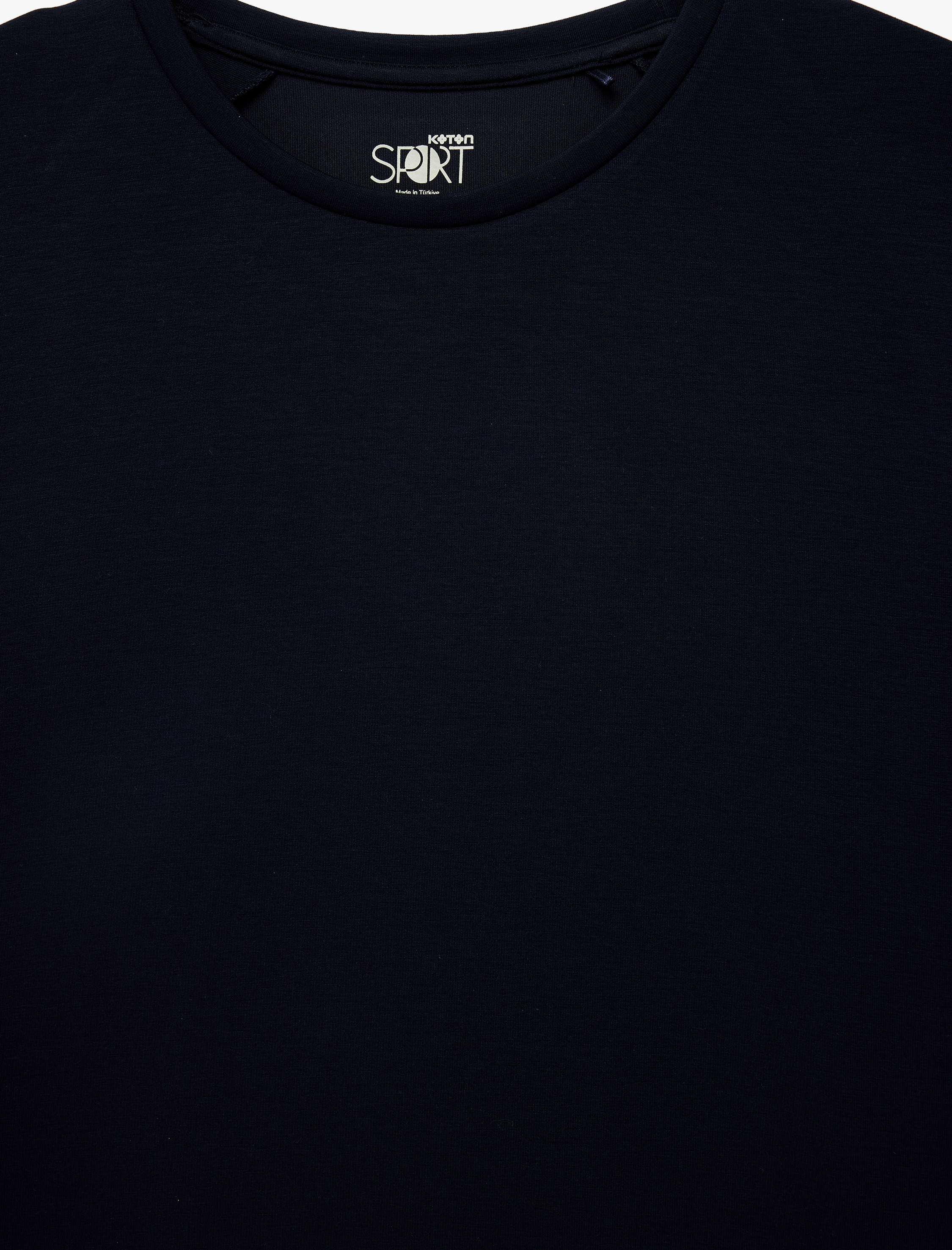   Regular Fit Kısa Kollu Viskon Karışımlı Bisiklet Yaka Basic Spor Tişört