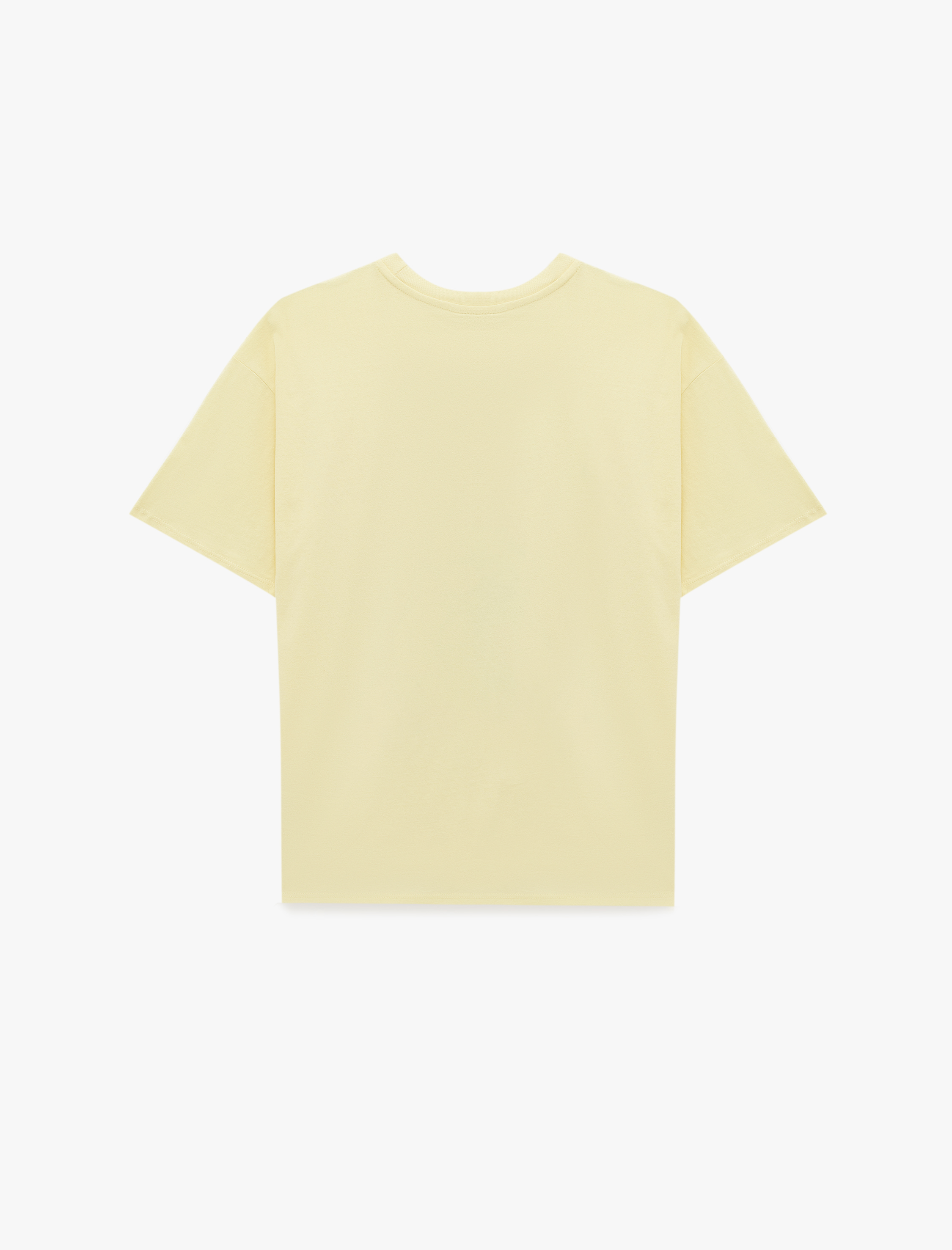   Stitch Lisanslı Kısa Kollu Bisiklet Yaka Baskılı Tişört