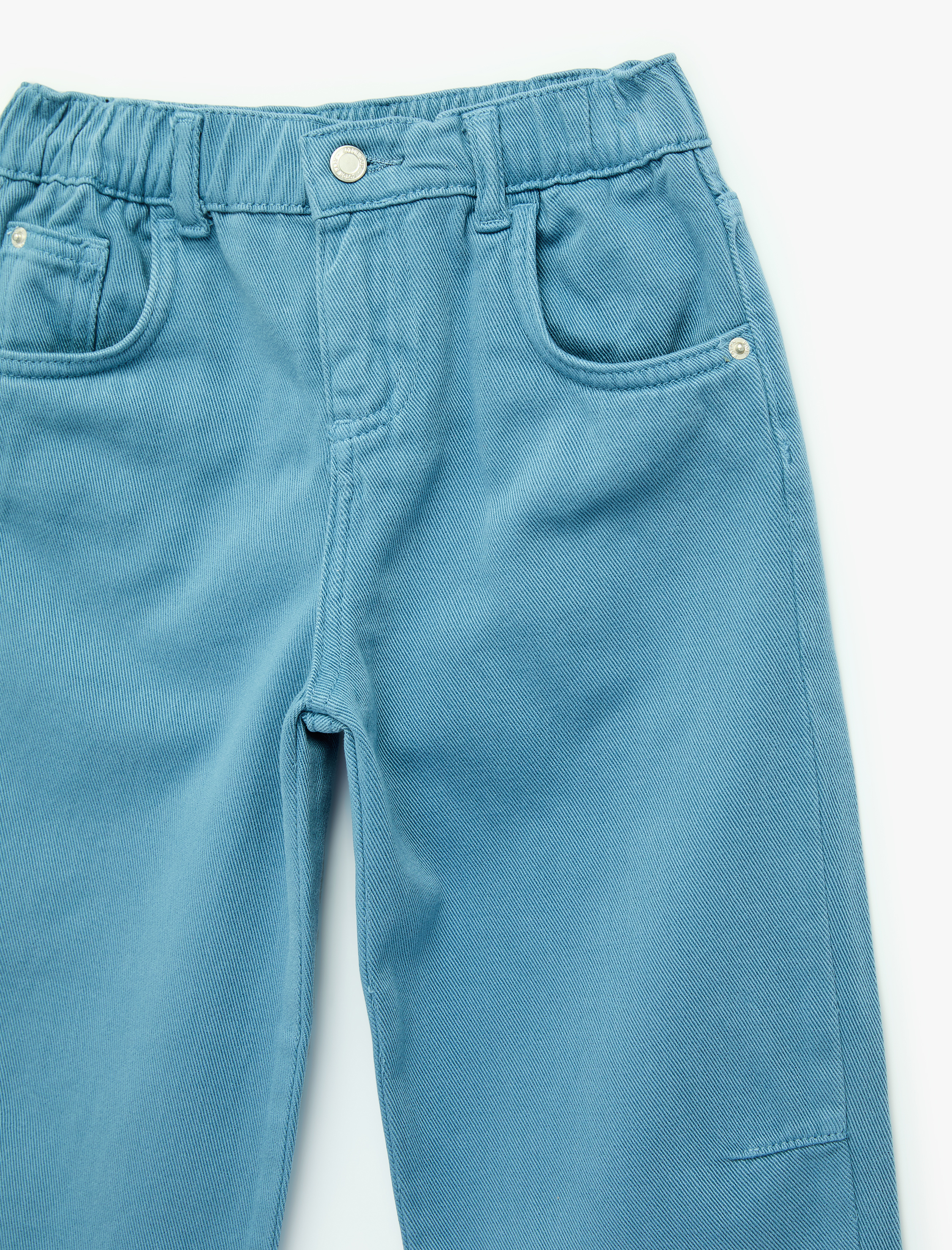  Erkek Bebek Pamuklu Düğmeli Cepli Balon Form Pantolon