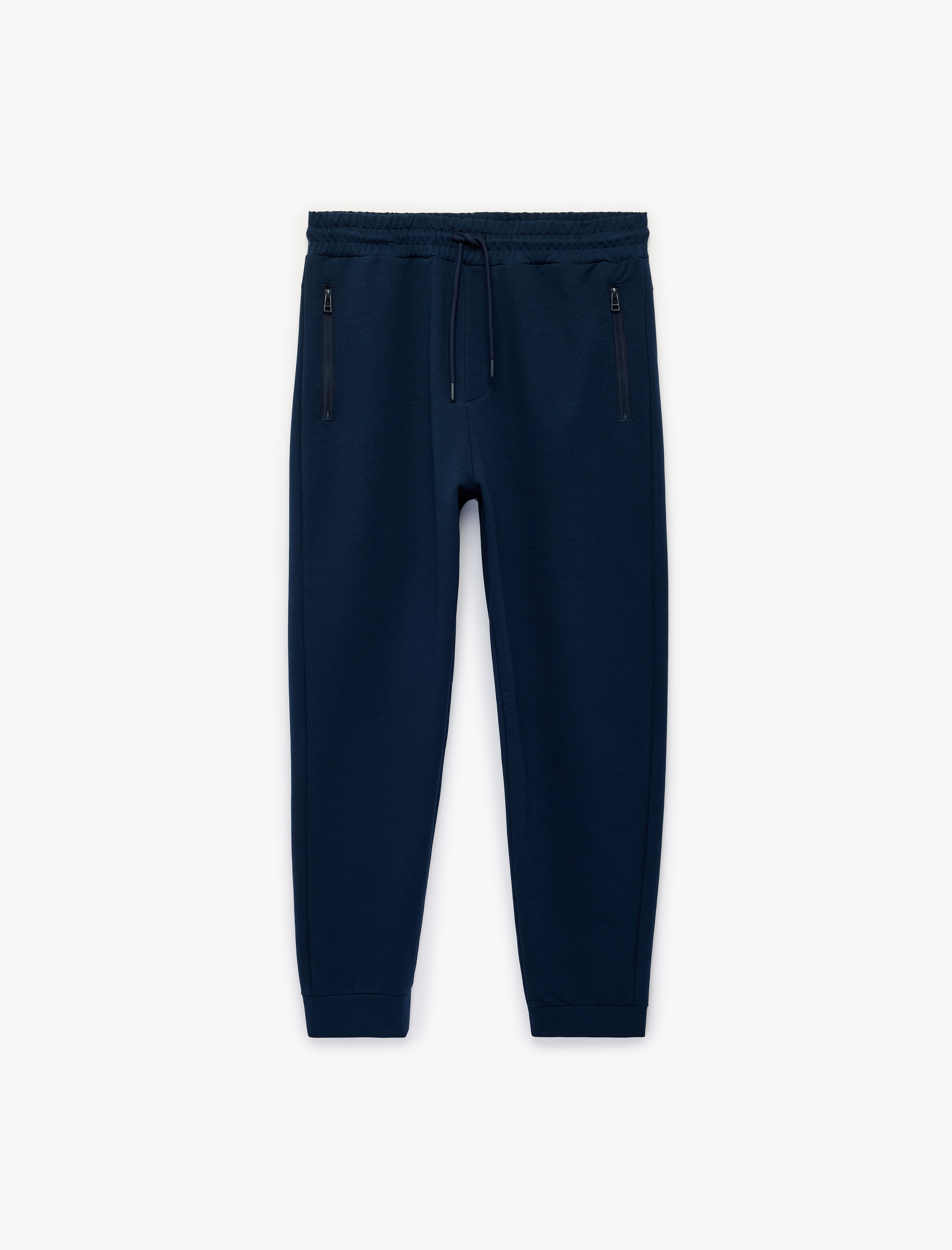   Pamuklu Cepli Beli Bağcıklı Jogger Spor Eşofman Altı