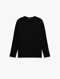 Regular Fit Pamuklu Kısa Kollu Bisiklet Yaka Tişört