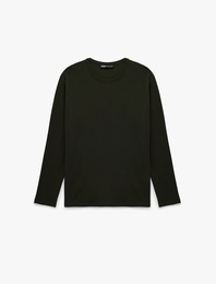 Regular Fit Pamuklu Kısa Kollu Bisiklet Yaka Tişört